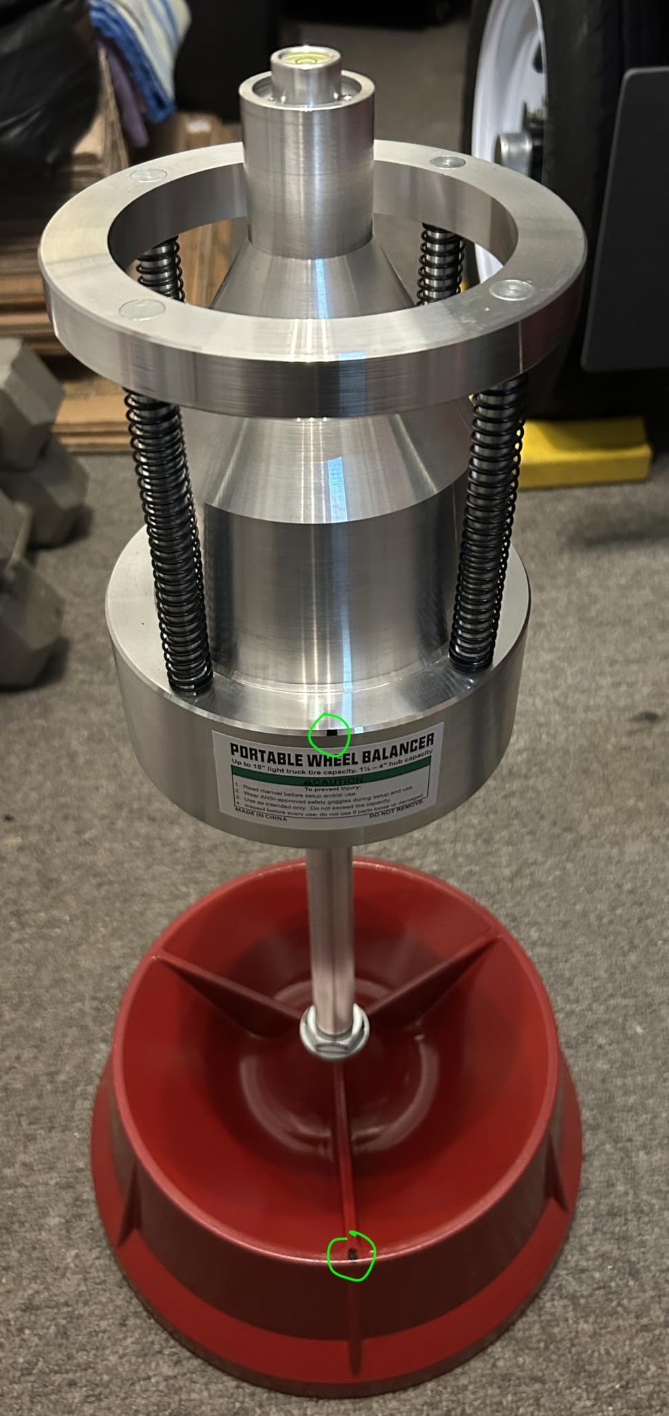 Portable Bubble Wheel Balancer with Bubble Level Static Balancing Machine Tire Changer Auto Car Wheel Repair Balancer customer photo 1