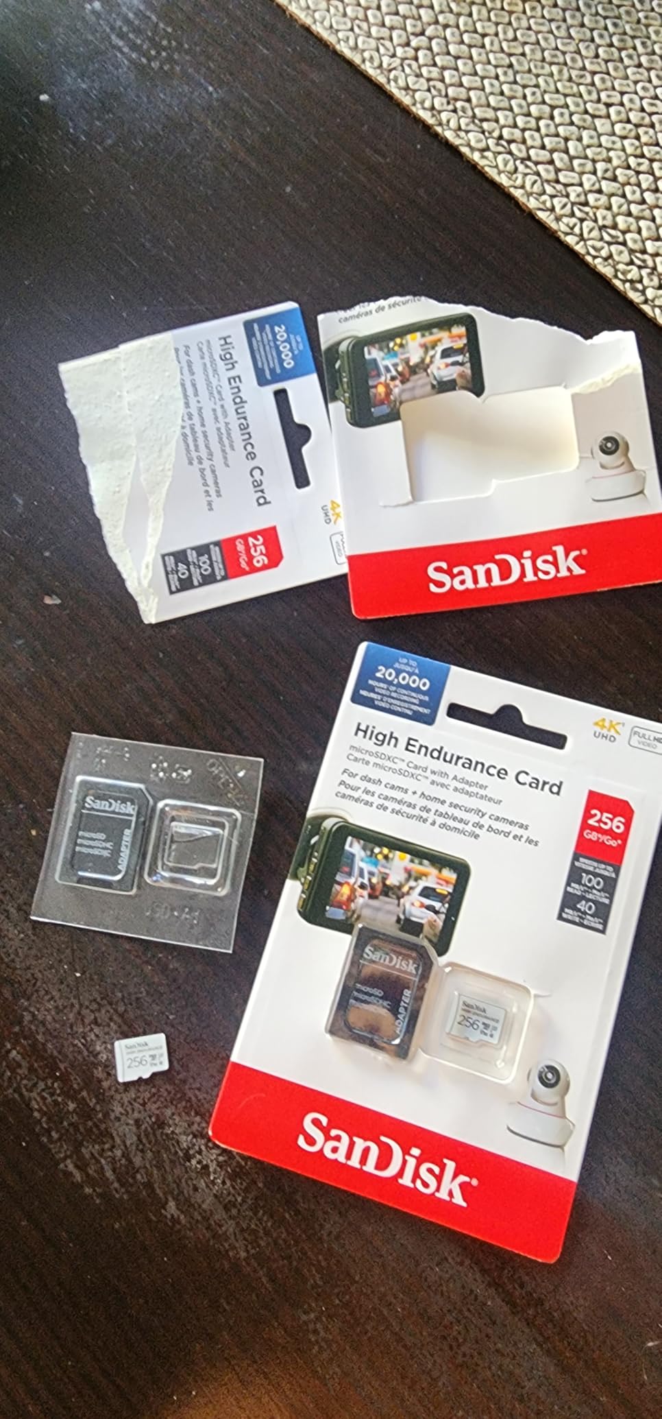 SanDisk 256GB High Endurance Video microSDXC Card with Adapter for dash cam and home monitoring systems - C10, U3, V30, 4K UHD, Micro SD Card - SDSQQNR-256G-GN6IA customer photo 1