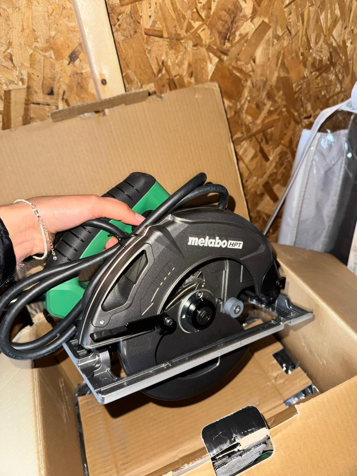Metabo HPT 7-1/4-Inch Circular Saw Kit | 6,000 Rpm, 15-Amp Motor | Integrated Dust Blower | 24T Premium Framing/Ripping Blade | Single Handed Bevel Adjustment | C7SB3 customer photo 1
