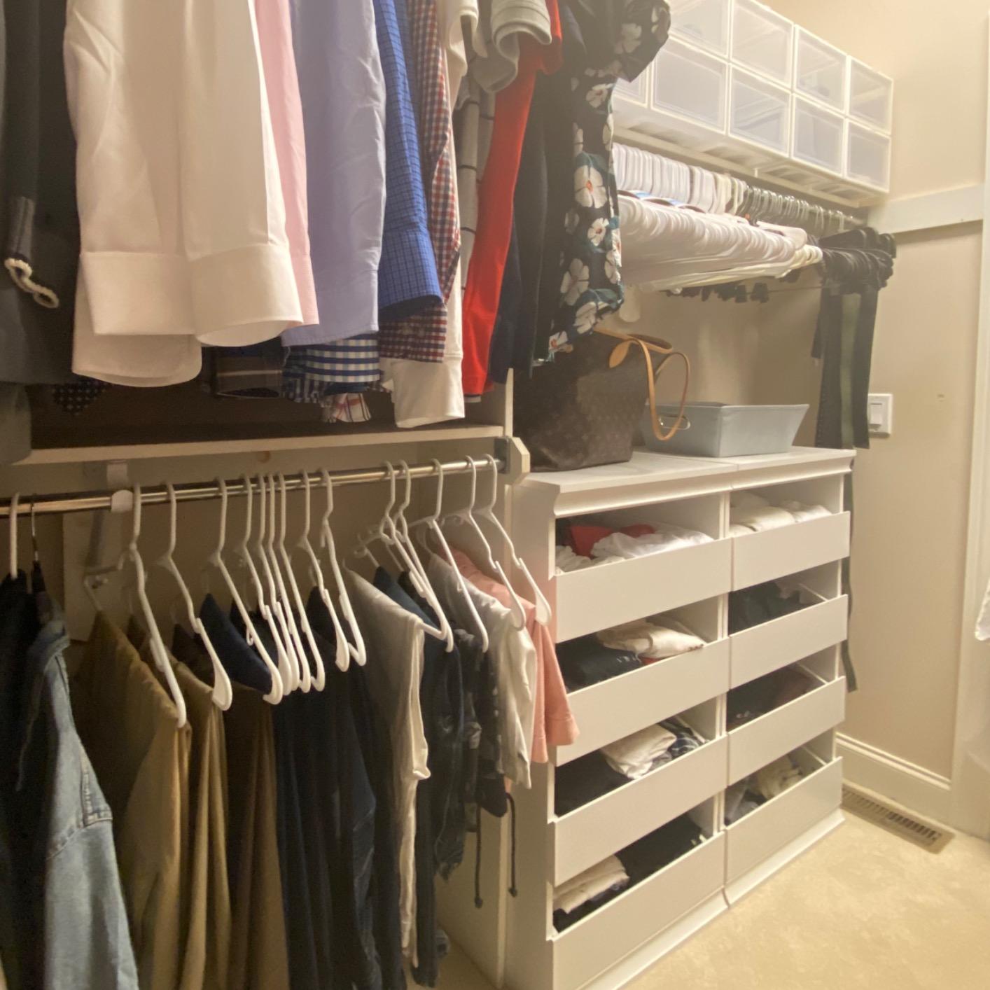 ClosetMaid Modular Storage Unit with 4 Drawers, Wood Closet Organizer, Stacking, Full Backer, Storage, Decorative Trim, White customer photo 1