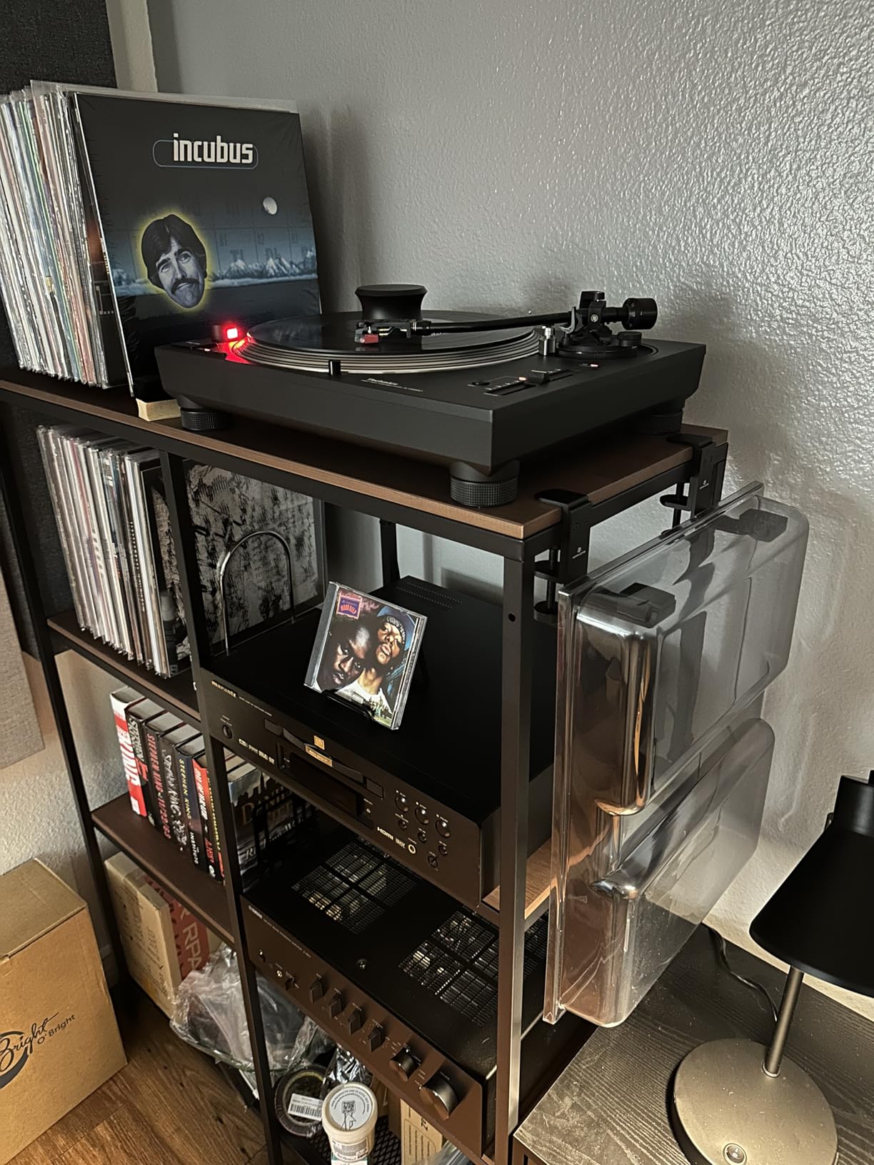 New Foldable Headphone Stand Hanger Holder Aluminum Headset Soundbar Stand Clamp Hook Under Desk Space Save Mount, Universal Fit Gaming Headphones, Black customer photo 1