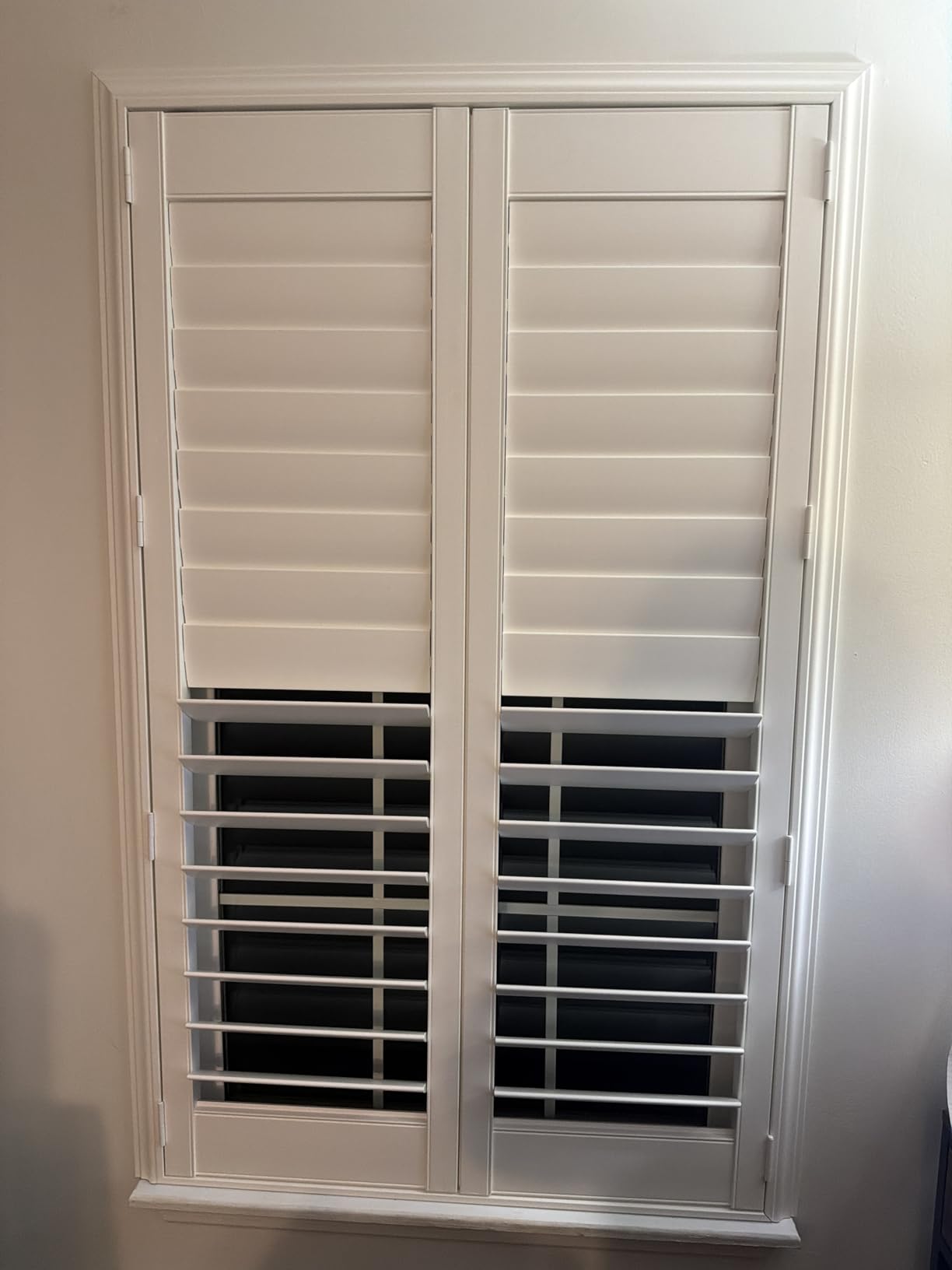 Suncraft Shutters -Plantation Shutters - Custom Made Window Blinds - No Front Tilt Rod - Easy DIY Installation - Interior Plantation Shutters -Privacy Blinds for Kitchen, Bath, Bedroom customer photo 1