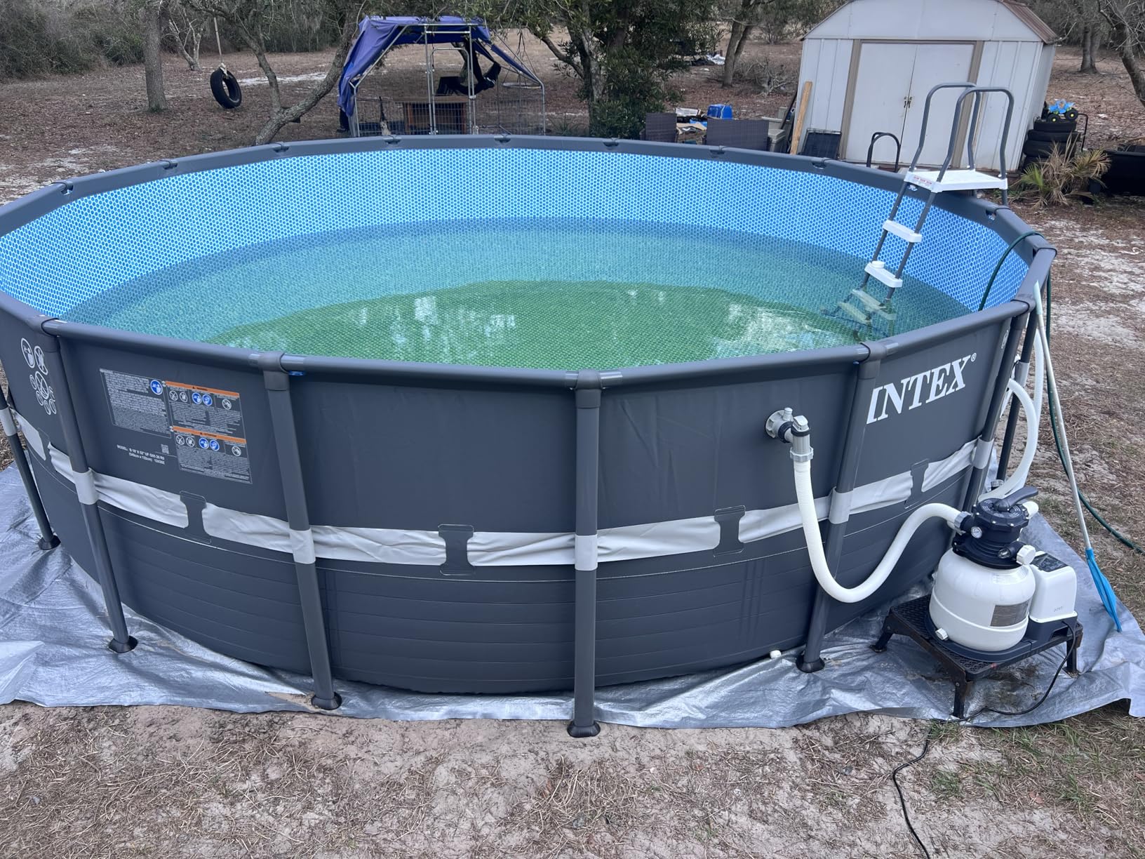 INTEX 26329EH Ultra XTR 18ft x 52in Above Ground Swimming Pool Set with Sand Filter Pump and Cleaning Maintenance Kit customer photo 1