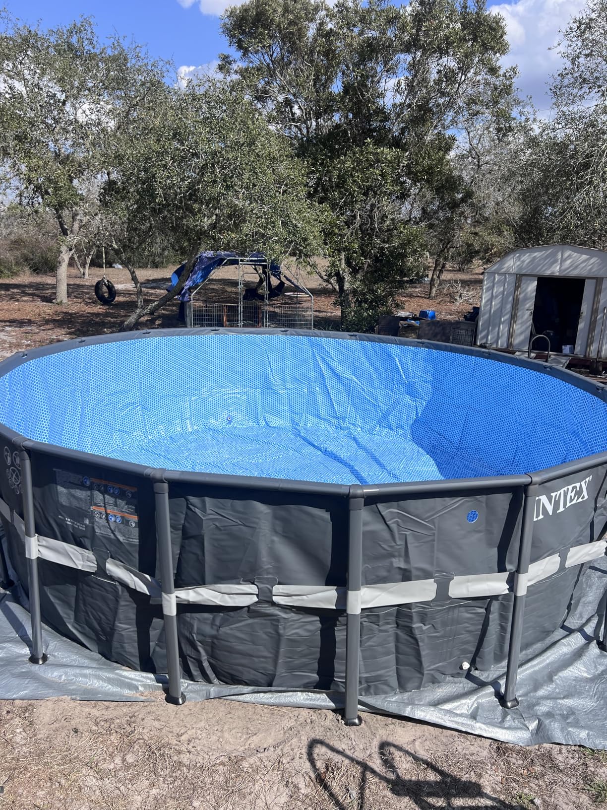 INTEX 26329EH Ultra XTR 18ft x 52in Above Ground Swimming Pool Set with Sand Filter Pump and Cleaning Maintenance Kit customer photo 2