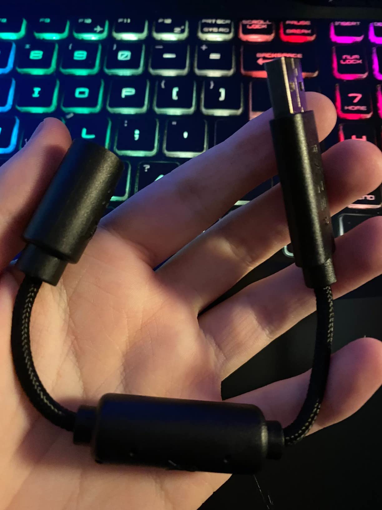 2 Pack Replacement Dongle USB Breakaway Cable for Xbox 360 Wired Controllers - Dark Grey customer photo 2