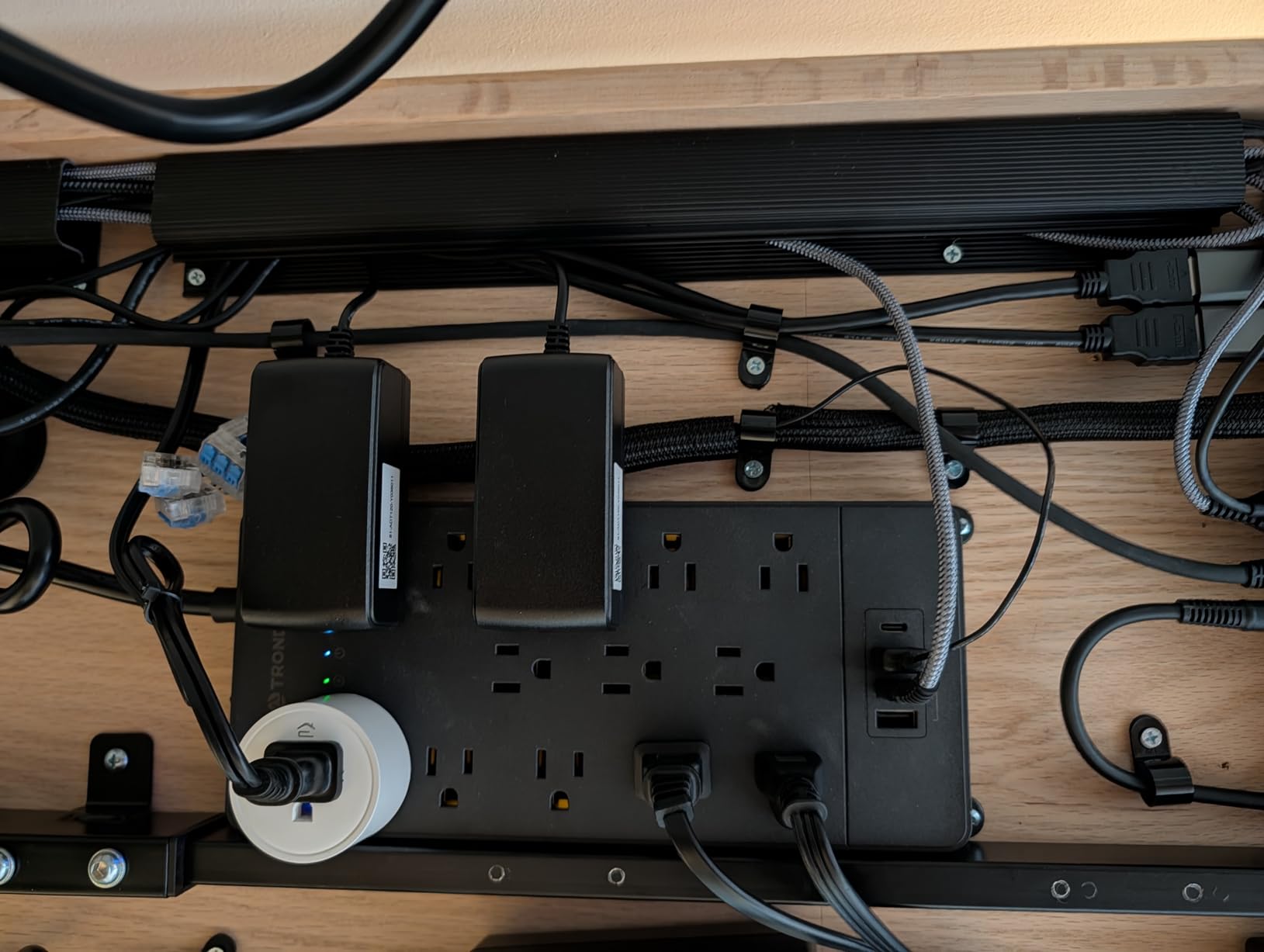 YECAYE 94.2in Cable Management, Cable Organizer, Adhesive Mount Cord Organizer for Desk customer photo 1