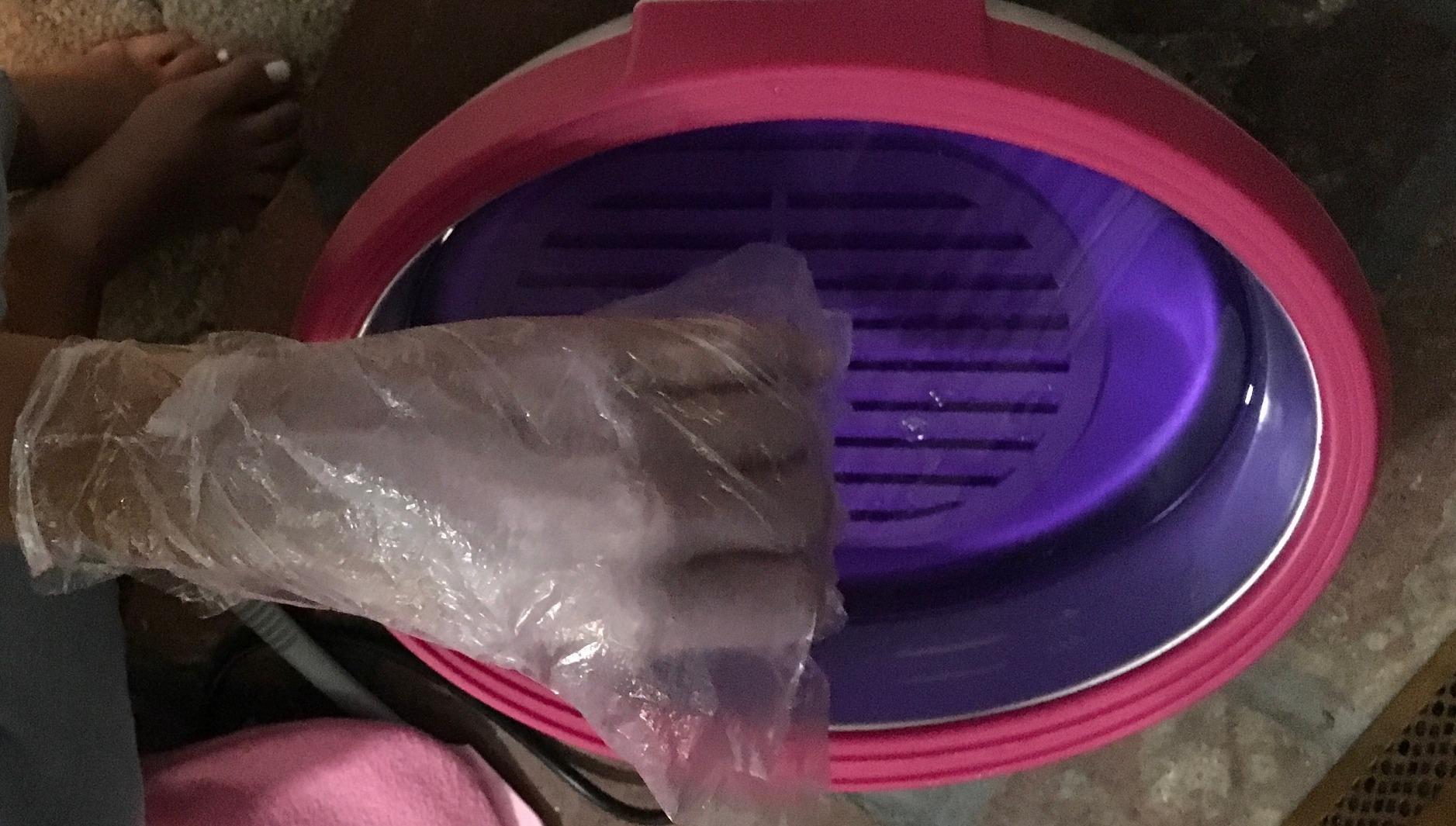 Ejiubas Paraffin Bath for Hand and Feet - Quick Heating, Large Capacity, includes 2.2 lb Paraffin Wax, 200 Glove Liners, 2 Thermal Mitts Booties for Arthritis and Deep Skin Moisturize customer photo 1