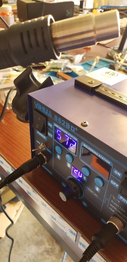 YIHUA 862BD+ SMD ESD Safe 2 in 1 Soldering Iron Hot Air Rework Station °F /°C with Multiple Functions customer photo 2