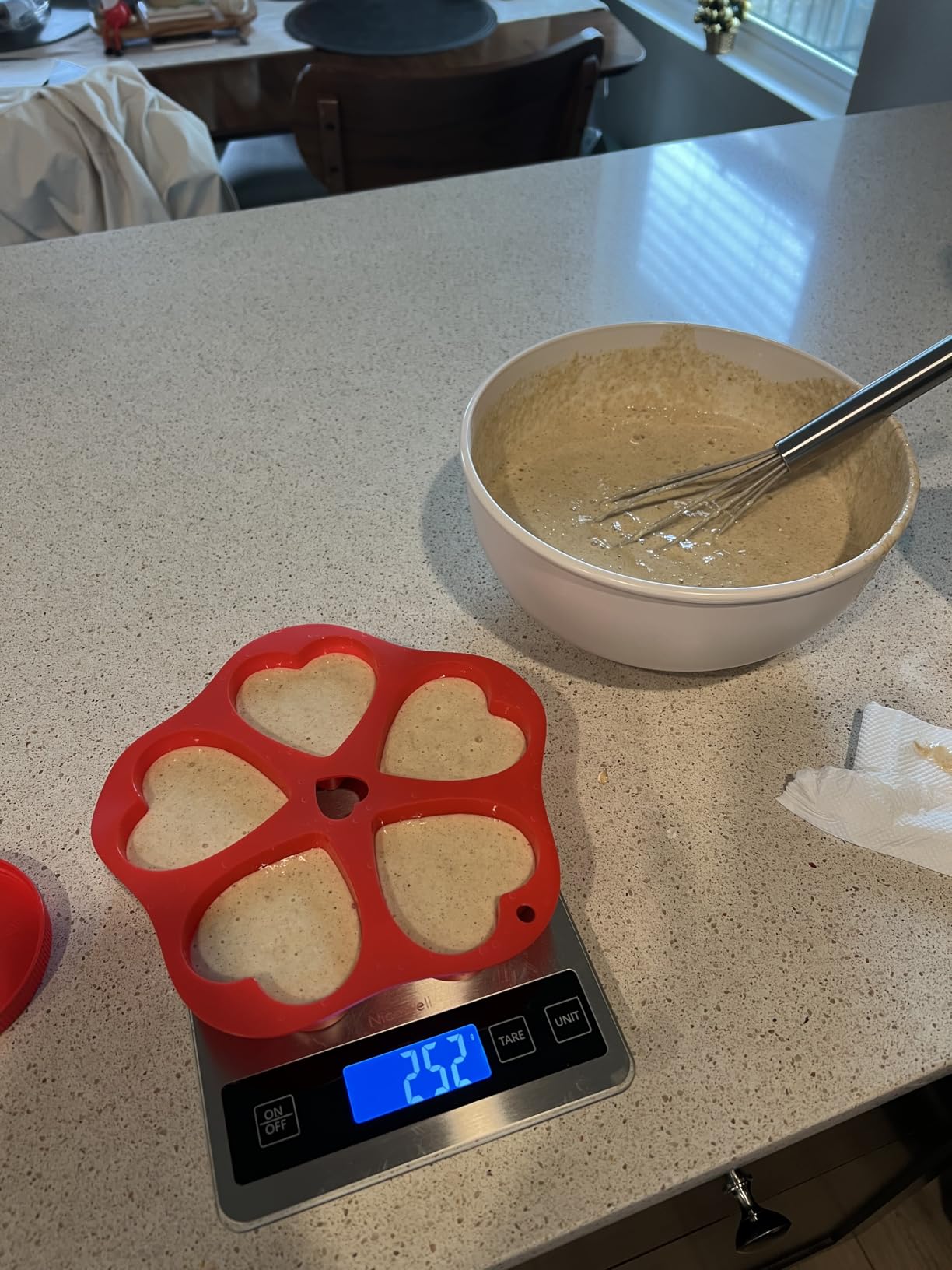 Nicewell Food Scale, 22lb Digital Kitchen Scale Weight Grams and oz for Cooking Baking, 1g/0.1oz Precise Graduation, Stainless Steel and Tempered Glass customer photo 1