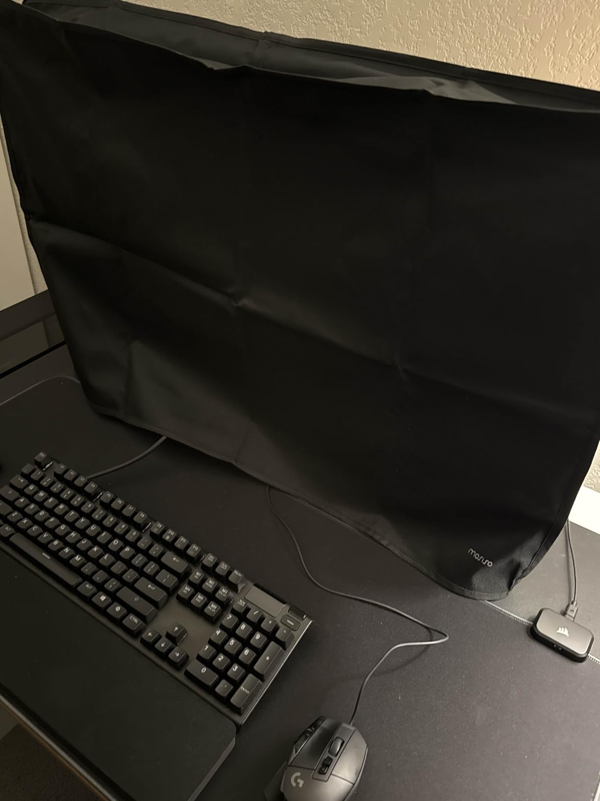 MOSISO Monitor Dust Cover 26, 27, 28, 29 inch Anti-Static Dustproof LCD/LED/HD Panel Case Computer Screen Protective Sleeve Compatible with iMac 27 inch, 26-29 inch PC, Desktop and TV, Black customer photo 1