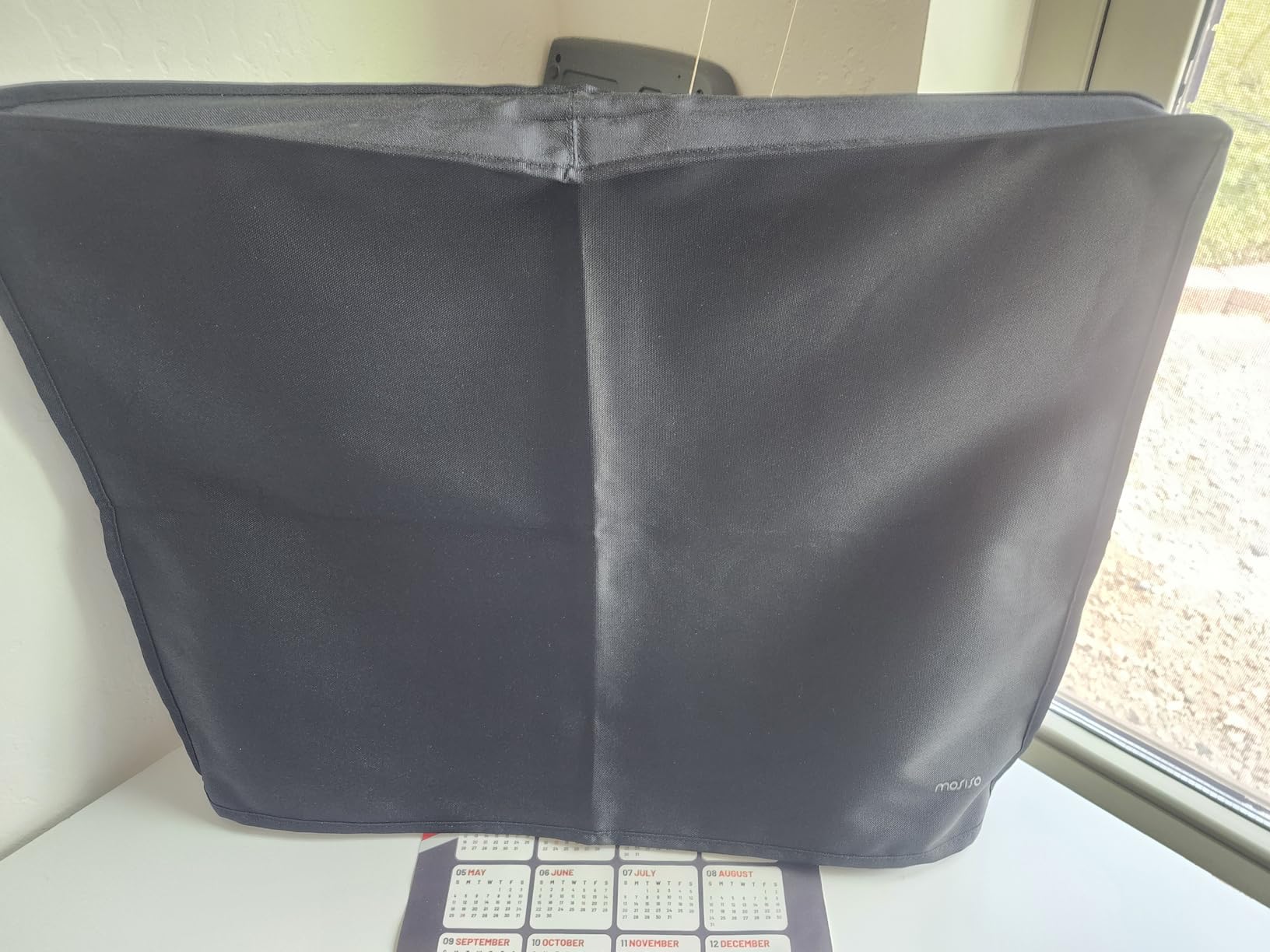 MOSISO Monitor Dust Cover 32, 33, 34, 35 inch Anti-Static Dustproof LCD/LED/HD Panel Case Computer Screen Protective Sleeve Compatible with 32-34 inch PC, Desktop and TV, Black customer photo 2