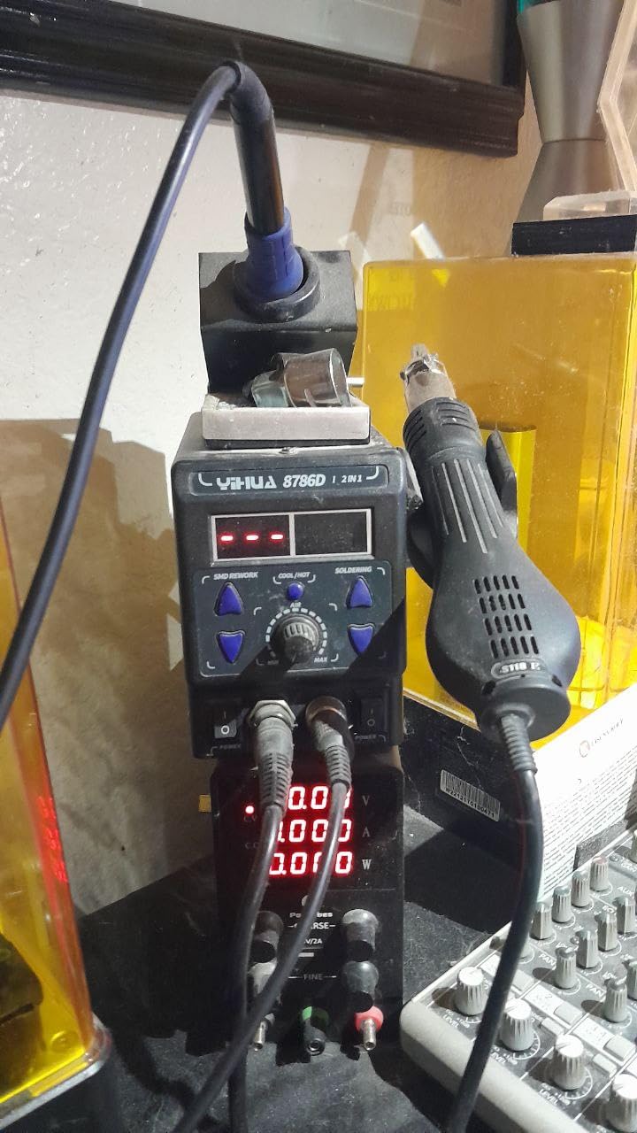 YIHUA 8786D I 2 in 1 Hot Air Rework and Soldering Iron Station with °F /°C, Cool/Hot Air Conversion, Digital Temperature Correction and Sleep Function customer photo 1