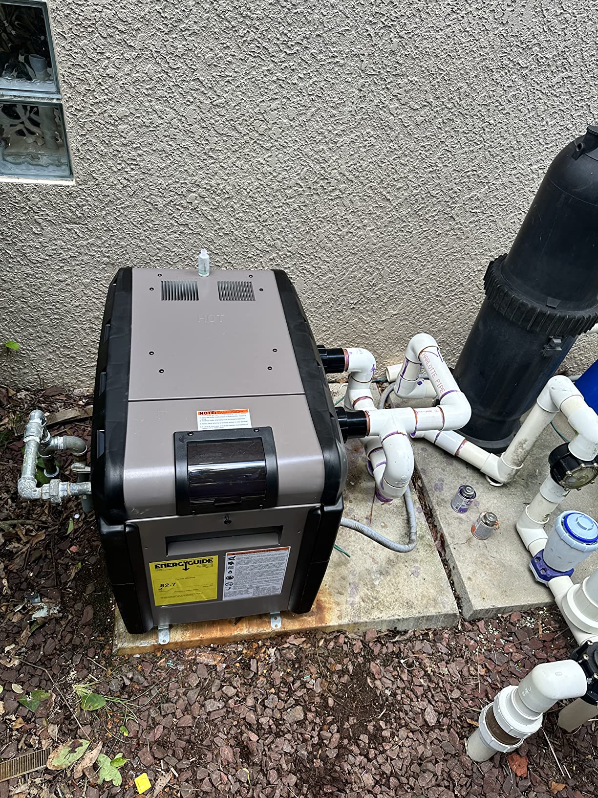 Hayward W3H150FDN Universal H-Series 150,000 BTU Natural Gas Pool and Spa Heater for Inground Pool Heating customer photo 1