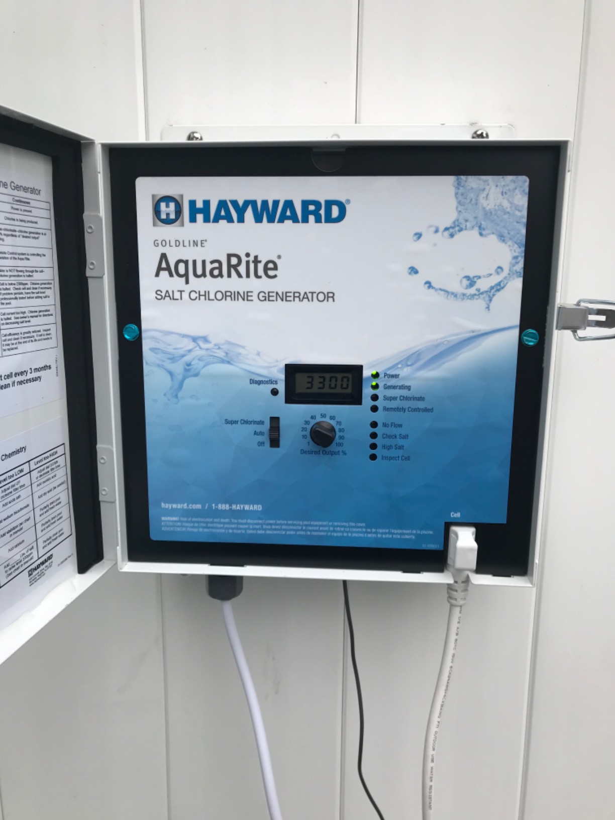 Hayward W3AQR15 AquaRite Salt Chlorination System for In-Ground Pools up to 40,000 Gallons customer photo 2