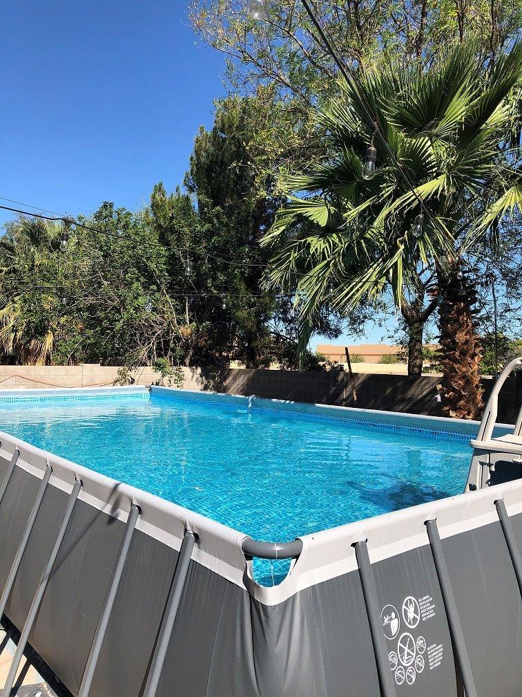 INTEX Ultra XTR 32 ft x 16 ft 52 in Above Ground Pool Set, Rectangular Swimming Pool with Steel Frame, 2800 GPH Sand Filter Pump, Ladder, Cover, & Ground Cloth customer photo 2