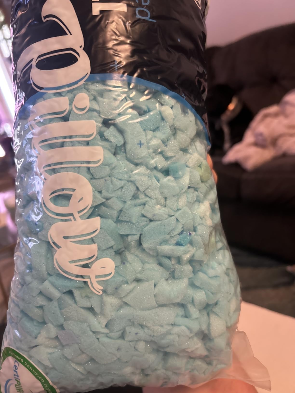 QUTOOL Cooling Pillow for Sleeping, CertiPUR-US Shredded Memory Foam Queen Pillows Set of 2, Cool Pillow for Hot Sleepers Adjustable Firm Pillow for Side, Back, Stomach Sleepers customer photo 2