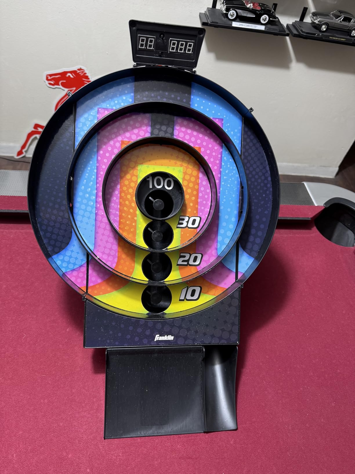 Franklin Sports Whirl Ball Arcade Game - Game Room Ready Tool Free Arcade Game - Auto Scoring Electronics with Arcade Ball Return Ramp Great for Kids and Family Fun! customer photo 1