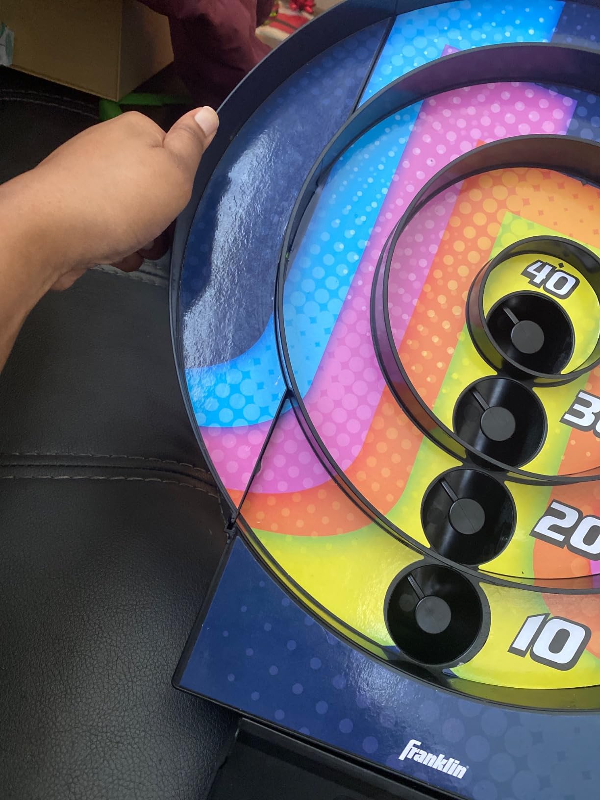 Franklin Sports Whirl Ball Arcade Game - Game Room Ready Tool Free Arcade Game - Auto Scoring Electronics with Arcade Ball Return Ramp Great for Kids and Family Fun! customer photo 2