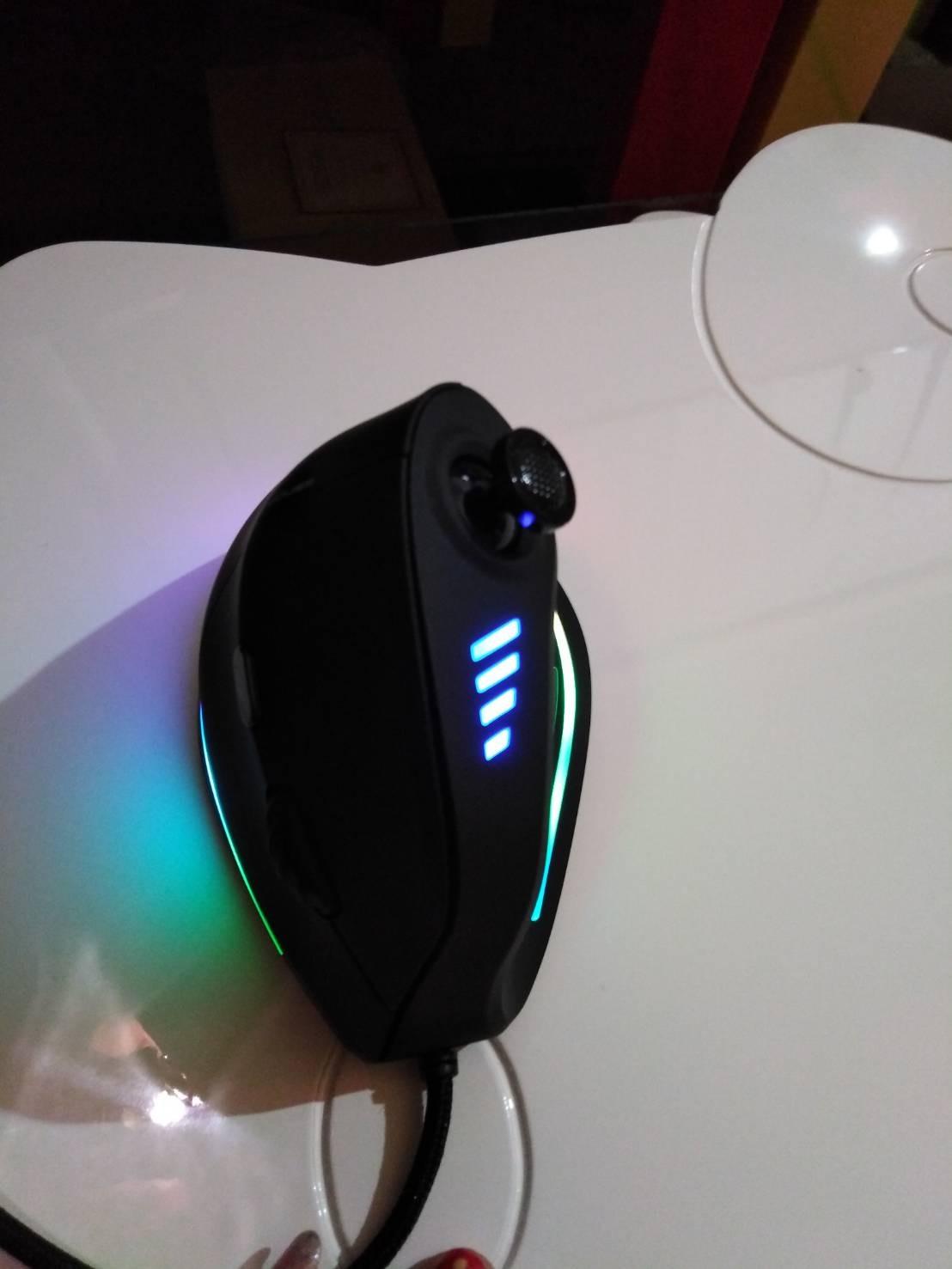 TRELC Gaming Mouse with 5 D Rocker, Ergonomic Mouse with 10000 DPI/11 Programmable Buttons, Vertical Gaming Mice Wired for PC/Laptop/E-Sports/Gamer (Black) customer photo 2