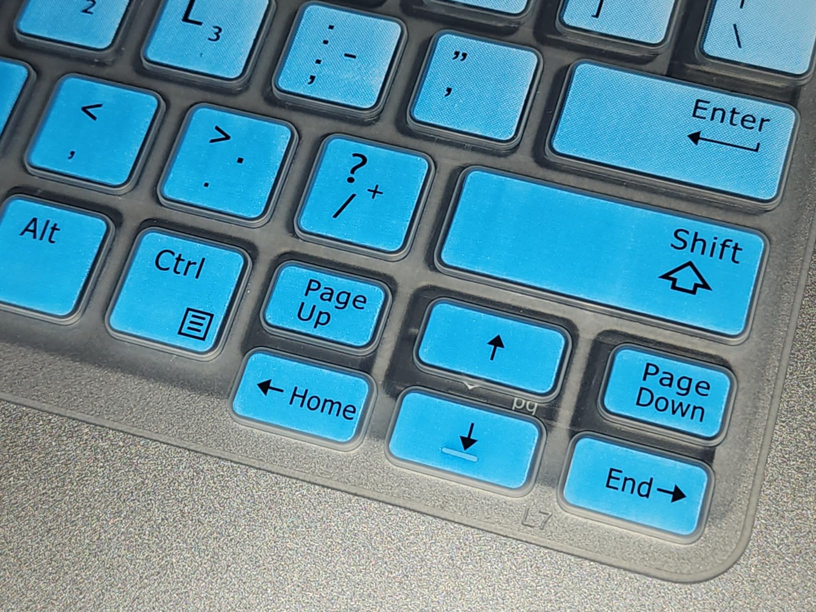 Keyboard Cover Skin for Dell Latitude 5480 5490 7490, Dell 3340 E3340 E7450 E7470 E5450 E5470 E5491 E7480 Laptop Silicone Keyboard Cover Keyboard Protector, Ombre Pink (US Layout, with Pointing) customer photo 2