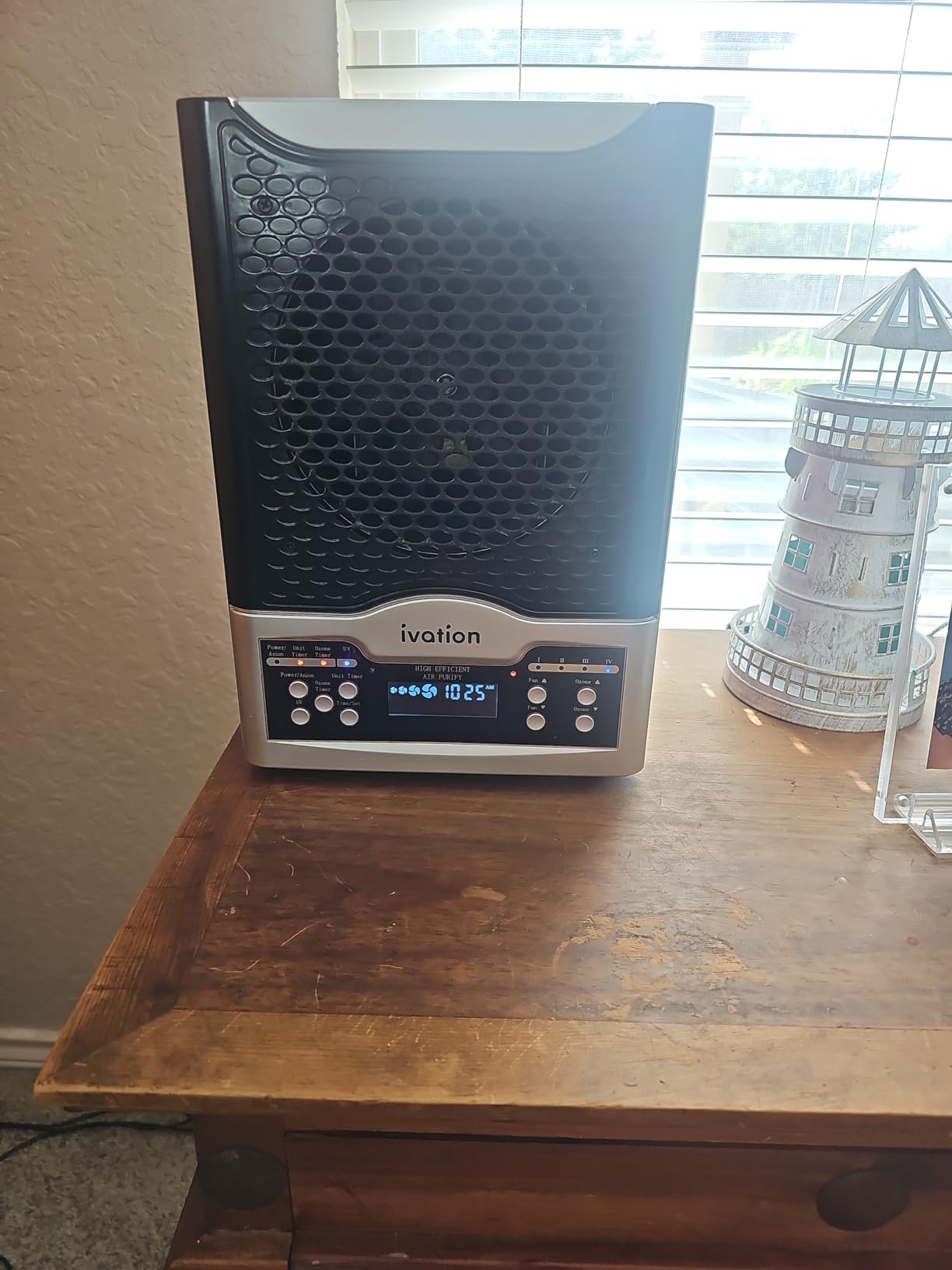 Ivation 5-in-1 HEPA Air Purifier & Ozone Generator W/Digital Display Timer and Remote, Ionizer & Deodorizer 3,700 Sq/Ft - HEPA, Carbon and Photocatalytic Filters, UV Light and Negative Ion Generator customer photo 3