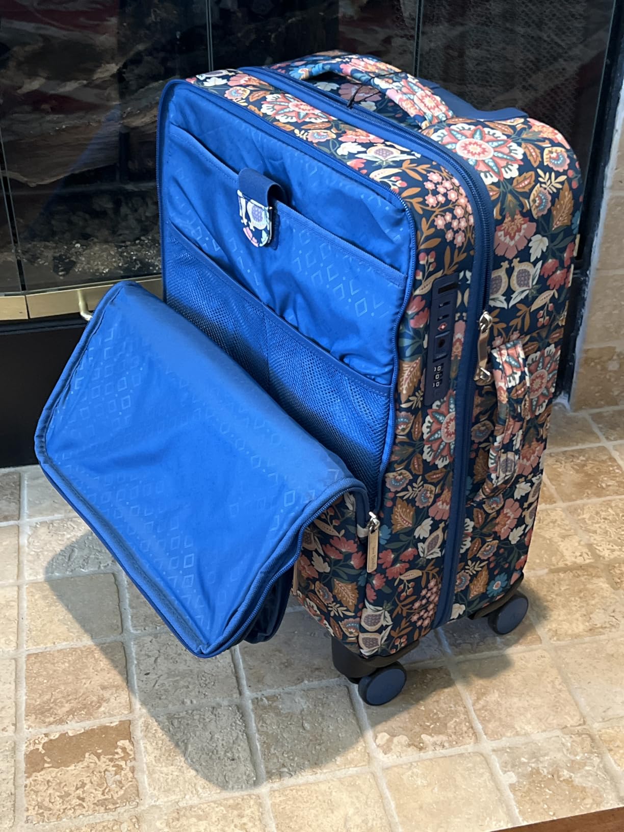 Vera Bradley Women's Softside Rolling Suitcase Luggage, Citrus Paisley, 27 Inch Check In customer photo 2