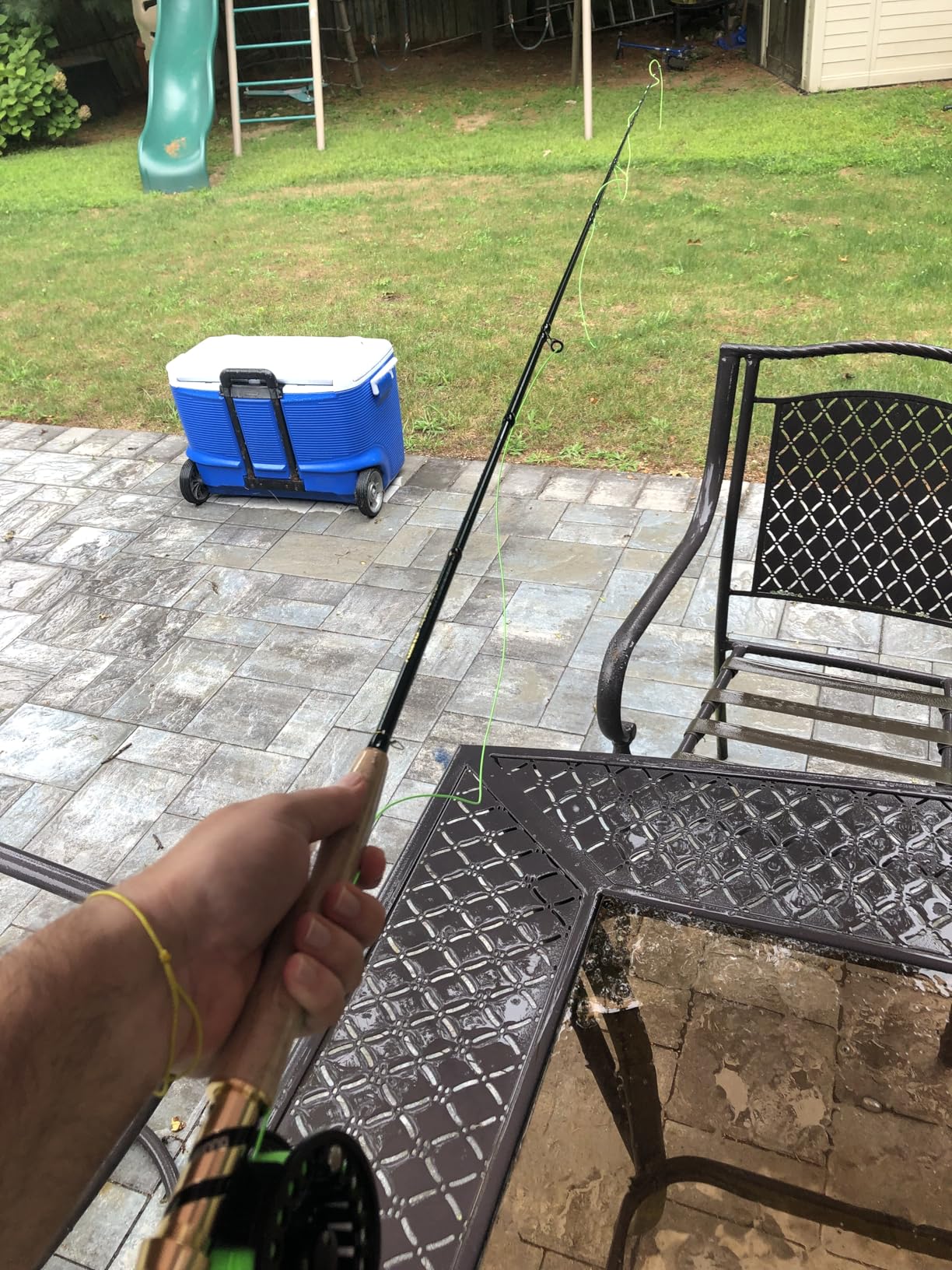 PLUSINNO Fly Fishing Rod and Reel Combo, 4 Piece Lightweight Ultra-Portable Graphite Fly Rod 5/6 Complete Starter Package with Carrier Bag customer photo 1