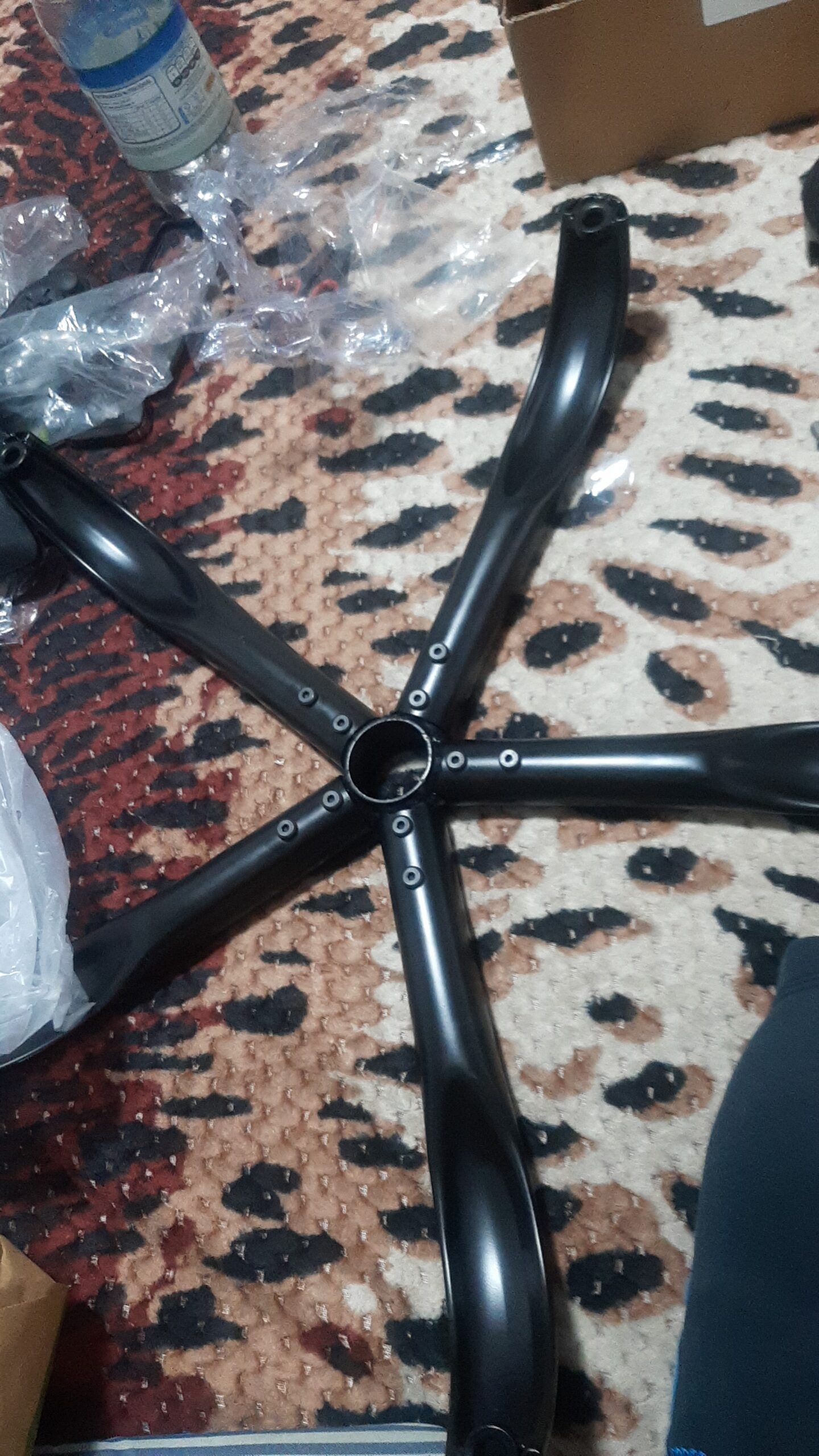 MASTERY MART 28 Inch Office Chair Base Replacement, 2500 lbs Capacity, Heavy-Duty Metal Base for Swivel Gaming Chair, Universal Caster Hole, Matte Black customer photo 2