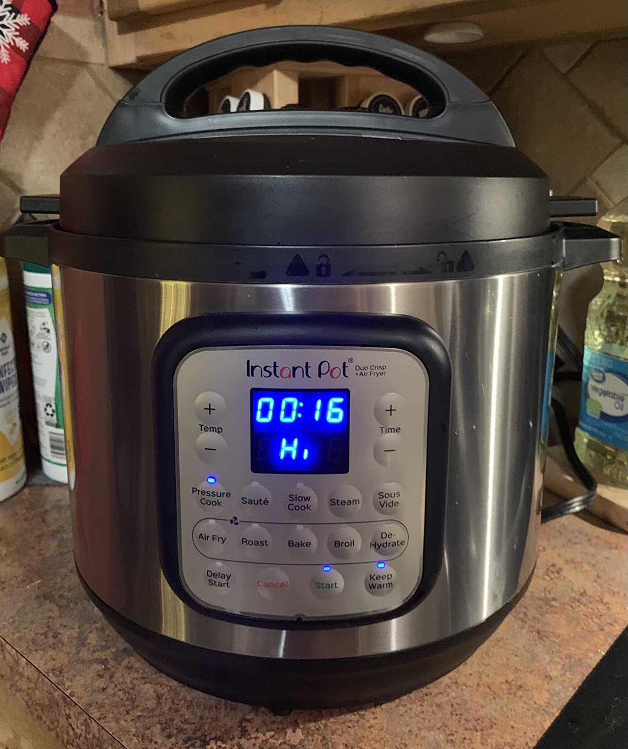 Duo Crisp 11-in-1 Air Fryer and Electric Pressure Cooker Combo with Multicooker Lids that Fries, Steams, Slow Cooks, Dehydrates,Free App With Over 800 Recipes, Black/Stainless Steel, 8QT customer photo 1