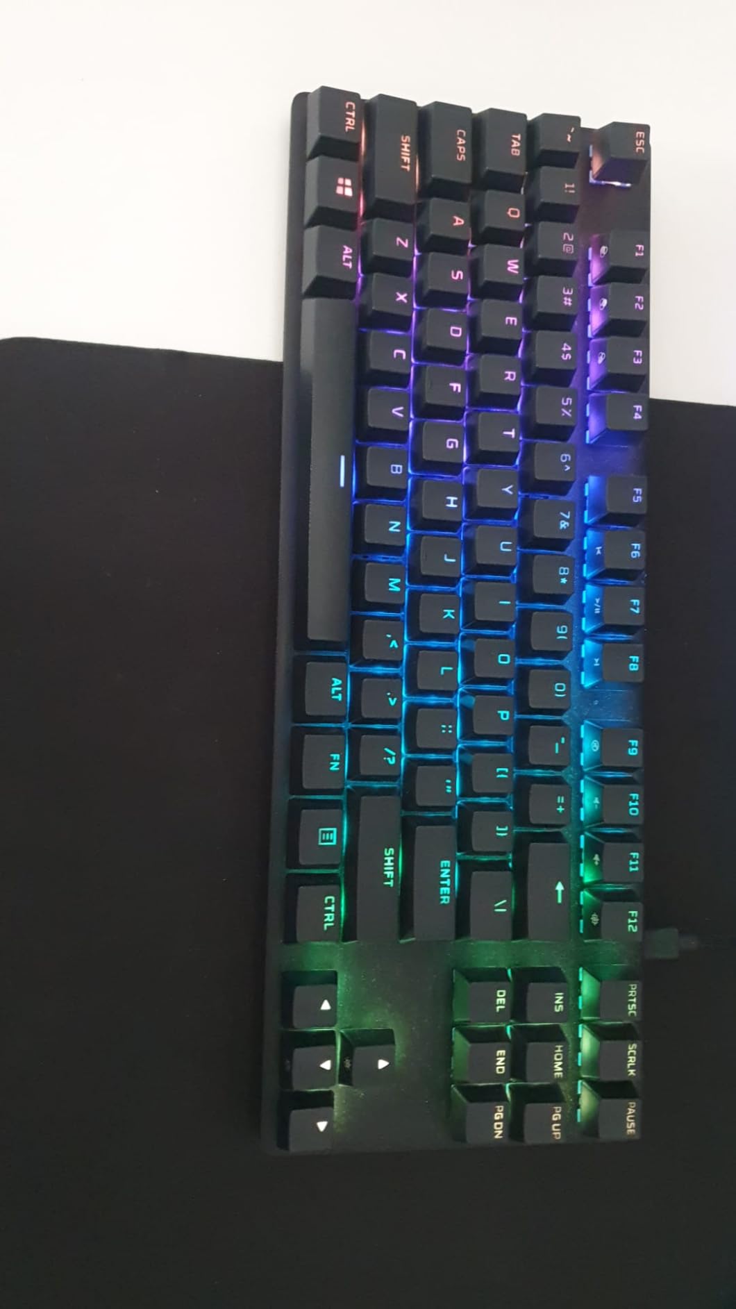 HyperX Alloy Origins - Mechanical Gaming Keyboard, Software-Controlled Light & Macro Customization, Compact Form Factor, RGB LED Backlit - Linear HyperX Red Switch (Black) customer photo 1