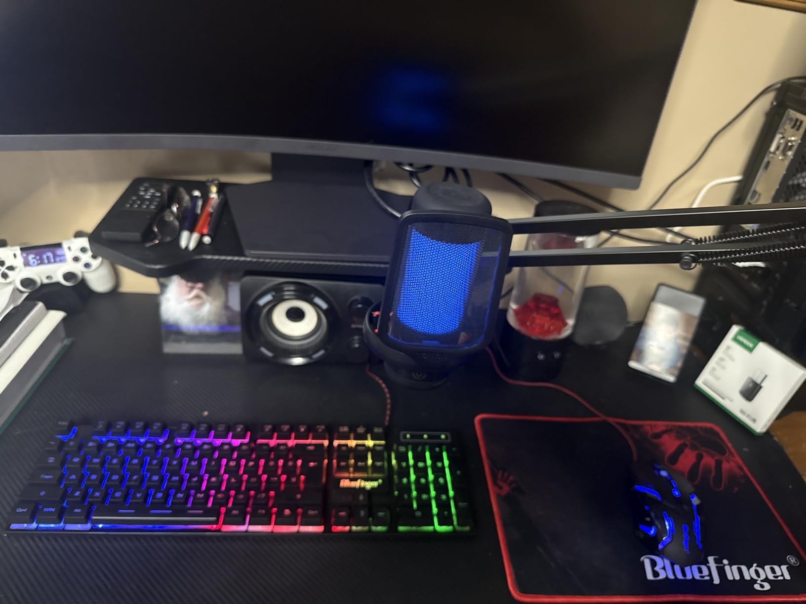 BlueFinger RGB Gaming Keyboard and Backlit Mouse Combo, USB Wired, LED Gaming Set for Laptop PC Computer Game and Work customer photo 2