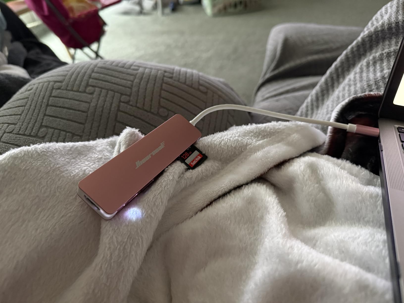 Hiearcool USB C Hub for MacBook - 7-in-1 USBC Adapter with 4K HDMI, 100W PD, USB 3.0 5Gbps Ports, SD/TF Card Reader - Space Grey customer photo 1