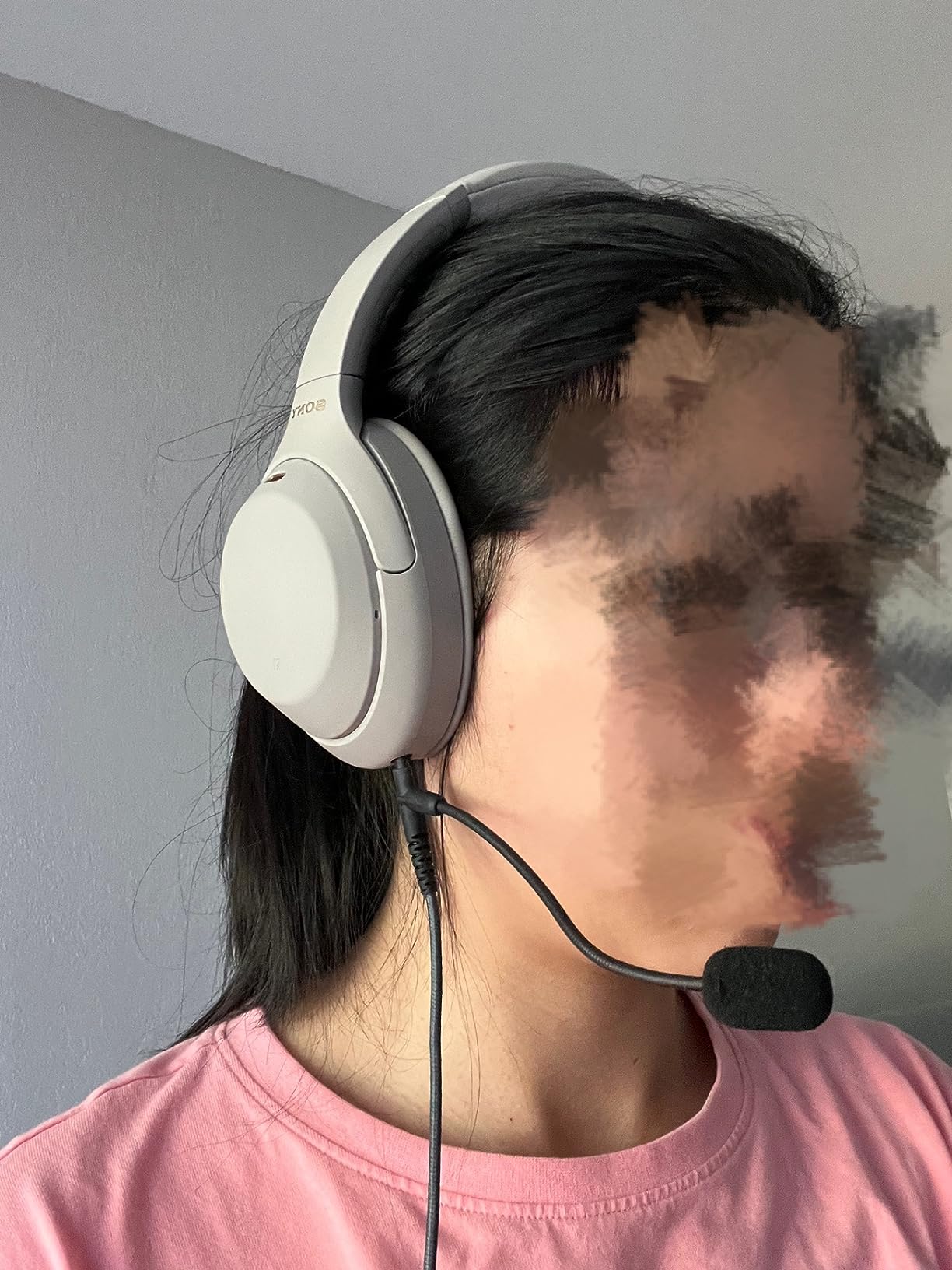 Boom Gaming Microphone Cable Compatible with Game PS4 Xbox One PC Laptop Phone and Sony MDRXB950BT, MDRXB650BT, MDR1000X, MDR100ABN, WH1000XM2, MDR-1A Headphone | with Volume Control and Mute Switch customer photo 1