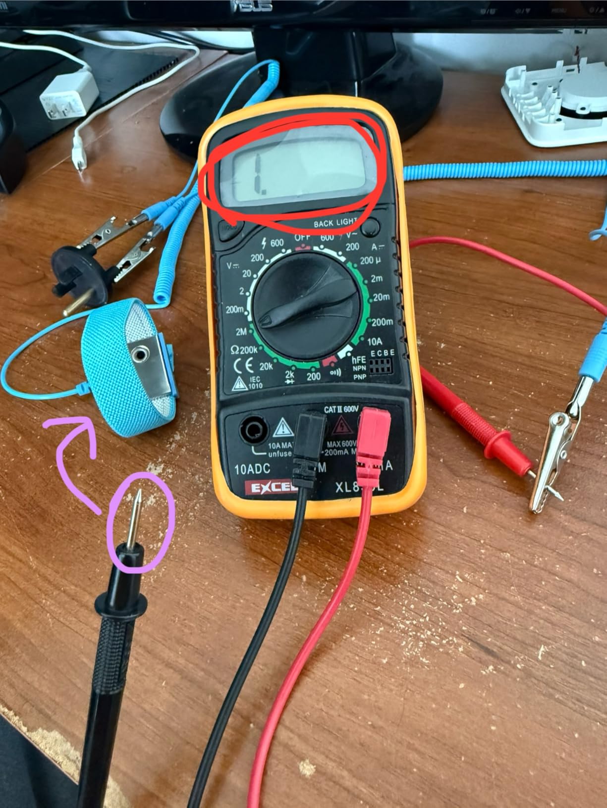 Anti-Static Mat ESD Safe for Electronic Includes ESD Wristband and Grounding Wire, HPFIX Silicone Soldering Repair Mat 932°F Heat Resistant for iPhone iPad iMac, Laptop, Computer, 15.9