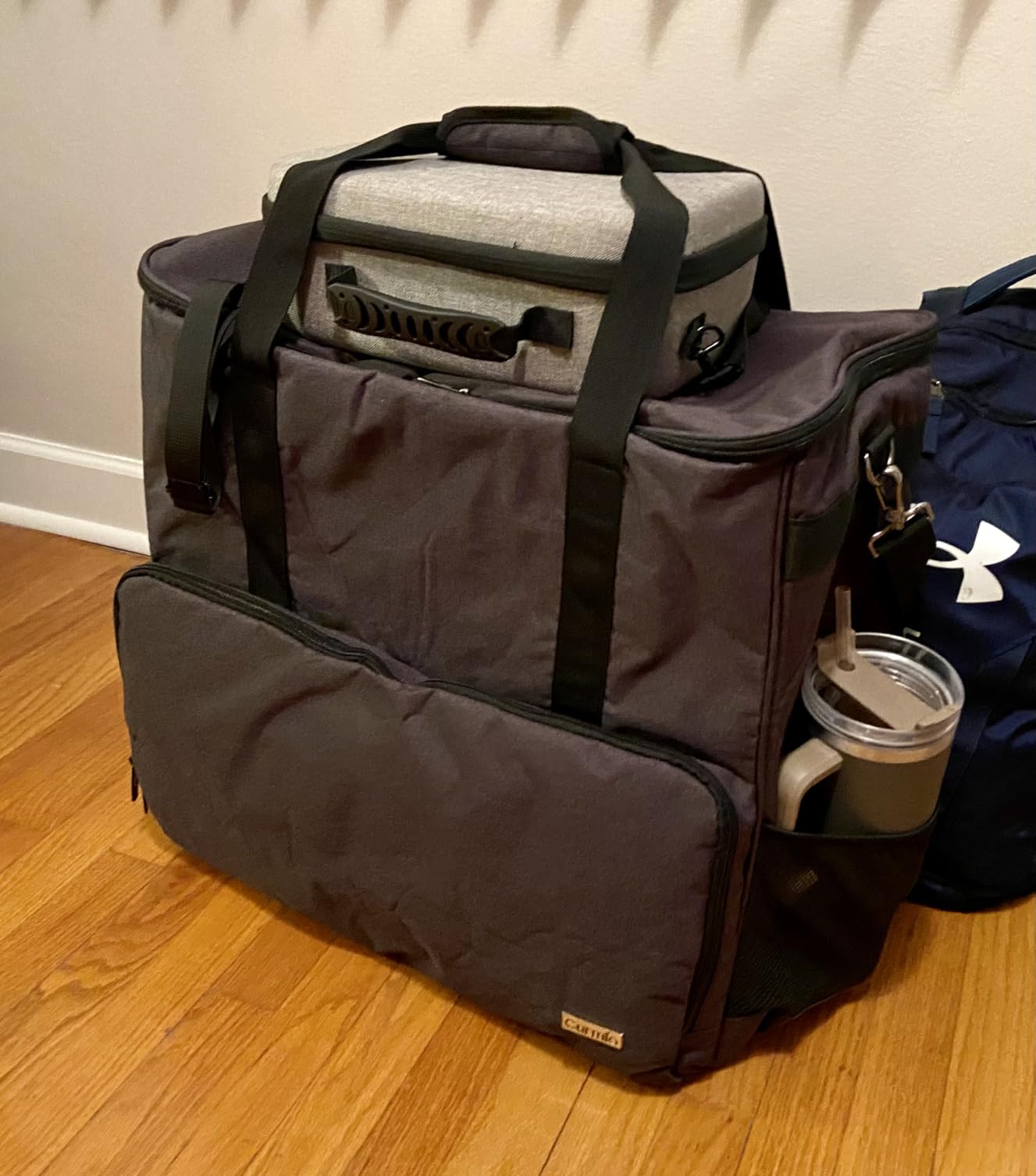 CURMIO PC Carrying Case, Desktop Travel Bag for Computer Tower, Keyboard, Cable and Mouse, Bag Only, Black customer photo 1