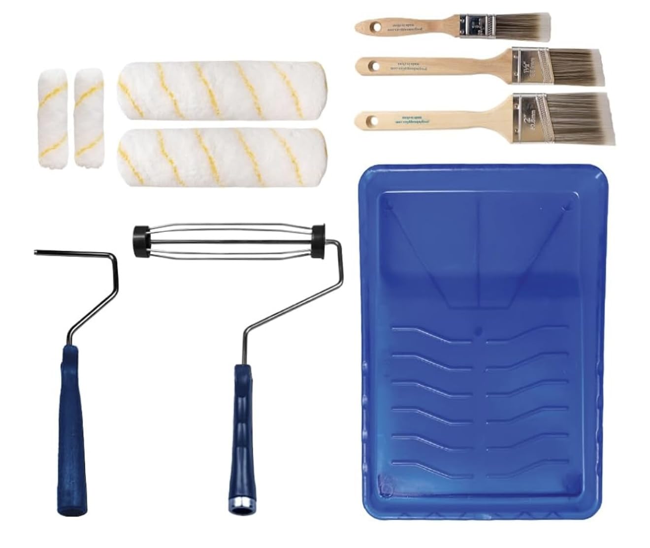 Pro Grade Paint Roller Kit, Brush & Roller,10 Piece Set, Wall Painting Naps for Professionals & Homeowners - All Paints & Stains, Washable, Reusable, Easy to Clean, Superior Absorbency. customer photo 2