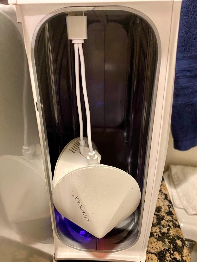 PhoneSoap XL (HomeSoap) UV Llight Sanitizer | 360° UV Sanitizing Box & Charger | Large Capacity | Sanitizes Tablets, Baby Bottles, Remotes, Toys & More (White) customer photo 2