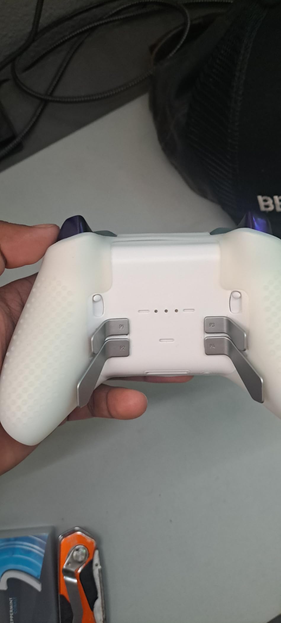 eXtremeRate PlayVital Black Soft Anti-Slip Silicone Cover Skins, Controller Protective Case for New Xbox One Elite Series 2, Xbox Elite 2 Core with Thumb Grips Analog Caps customer photo 2