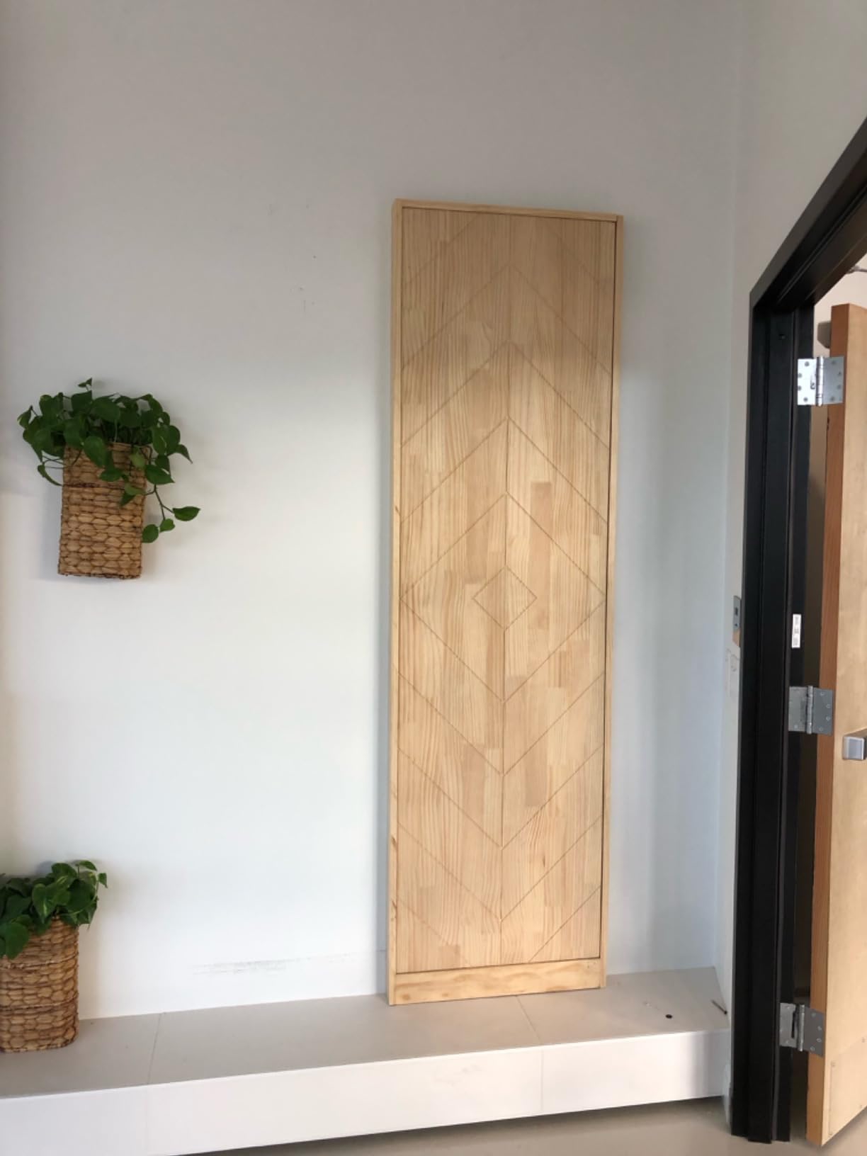 Milcasa Magic 2 (1800) - Wall Mount Concealed Sliding System for Wood Doors - Completely Concealed Hardware and Track. Made in Italy. Free Template Included. customer photo 2