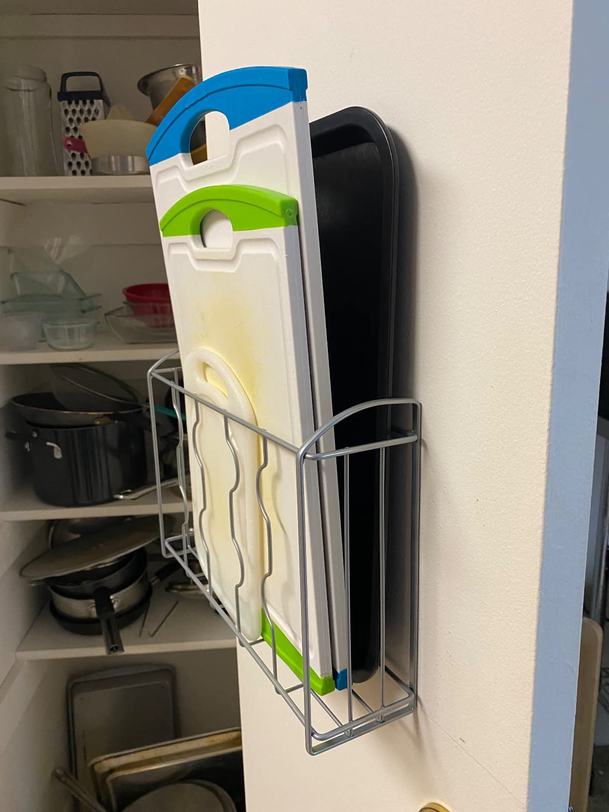 Simple Houseware Over the Cabinet Door Organizer Holder 2 Pack 13.5