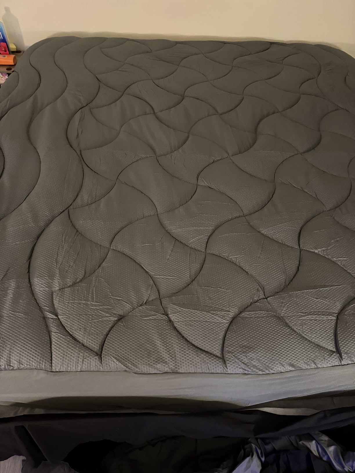 SLEEP ZONE Cooling Queen Mattress Topper, Premium Zoned Cool Mattress Pad Cover, Padded Mattress Protector Breathable Washable, Deep Pocket 8-21