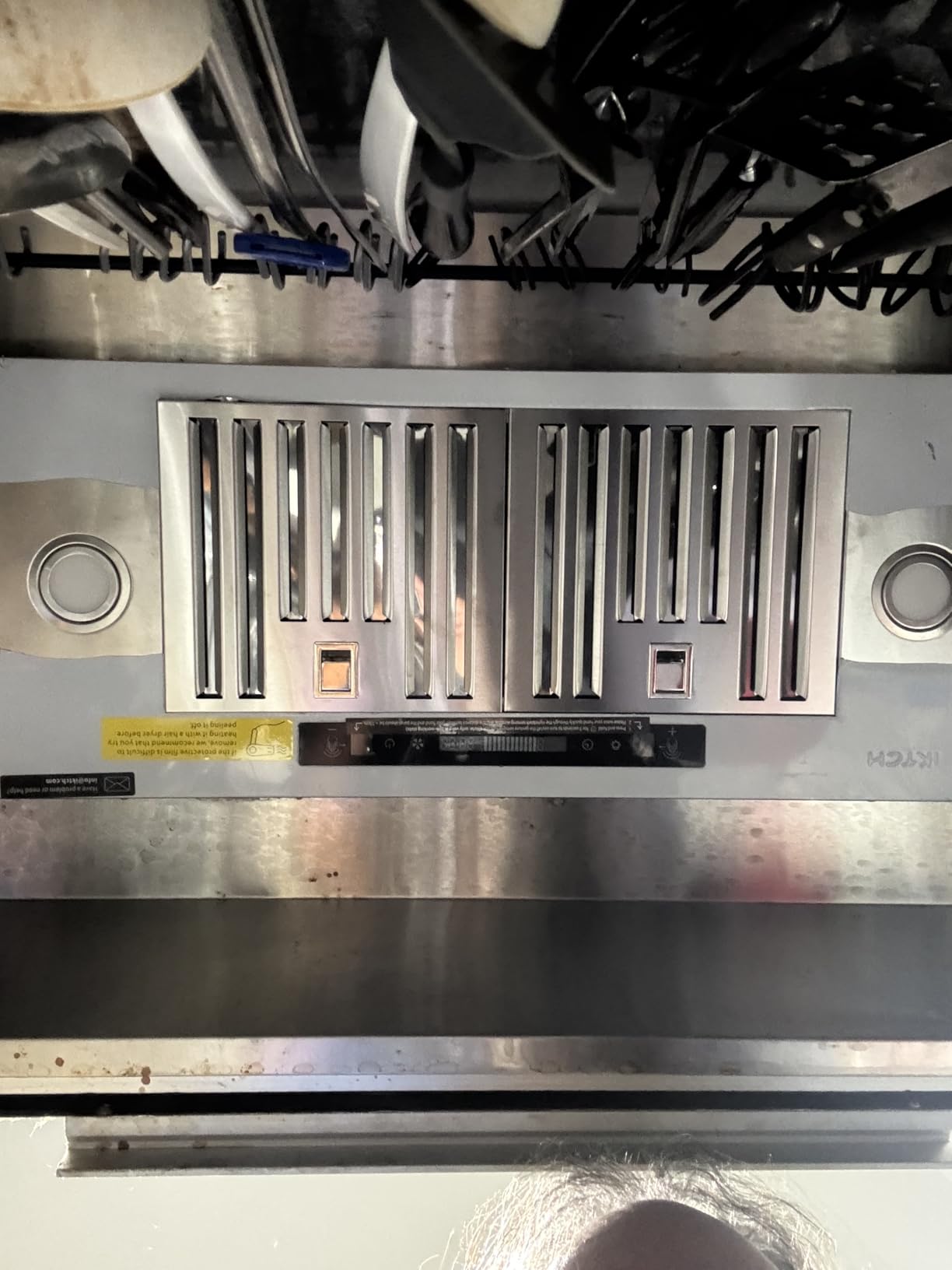IKTCH 36 inch Built-in/Insert Range Hood 900 CFM, Ducted/Ductless Convertible Duct, Stainless Steel Kitchen Vent Hood with 4 Speed Gesture Sensing & Touch Control Panel customer photo 2