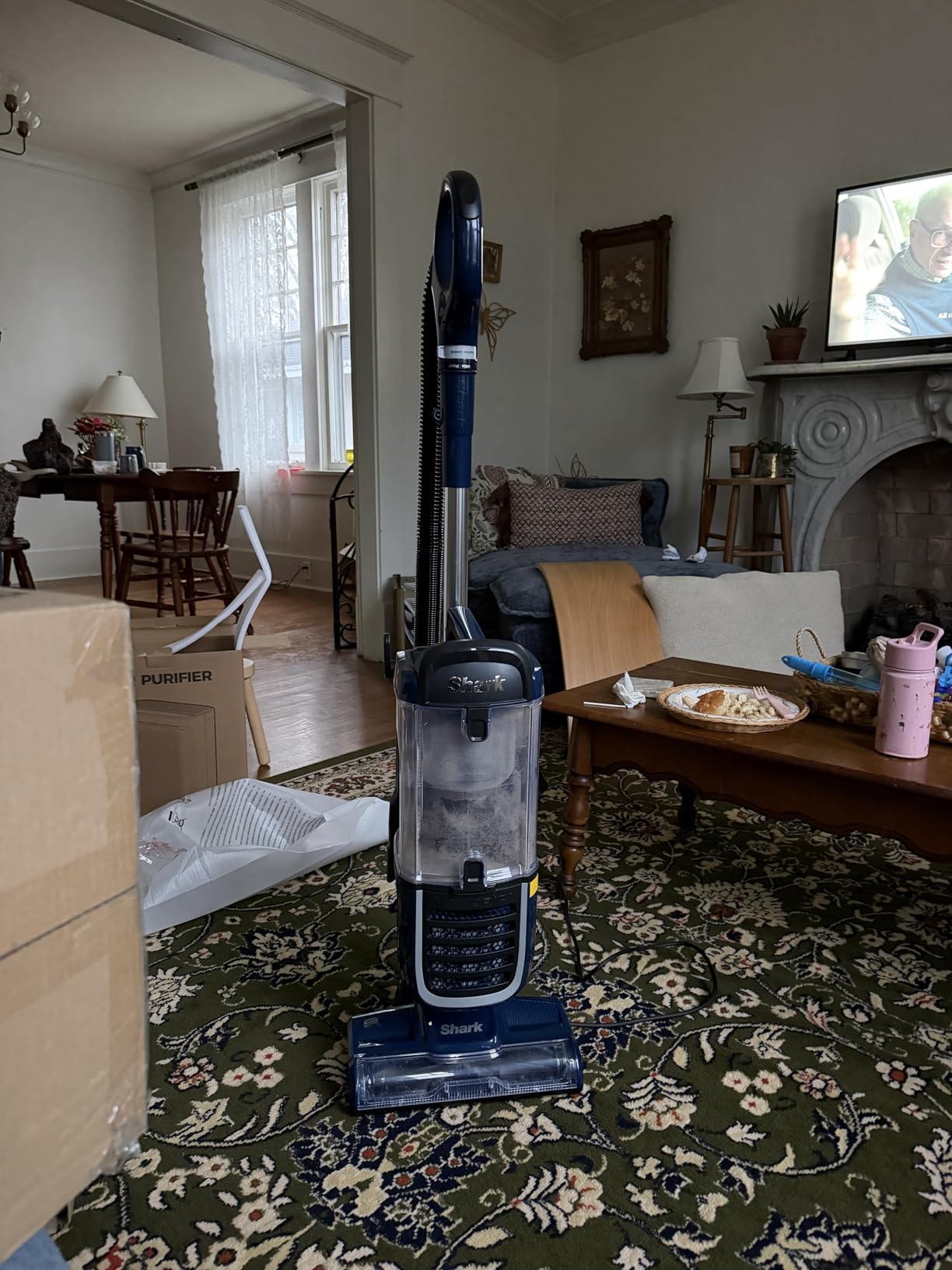 Shark NV151 Navigator Swivel Pro Complete Upright Vacuum with HEPA Filtration, Swivel Steering, Pet Power Brush, Crevice Tool & Upholstery Tool, for Pet Hair & Multi-Surface Cleaning, Navy customer photo 1