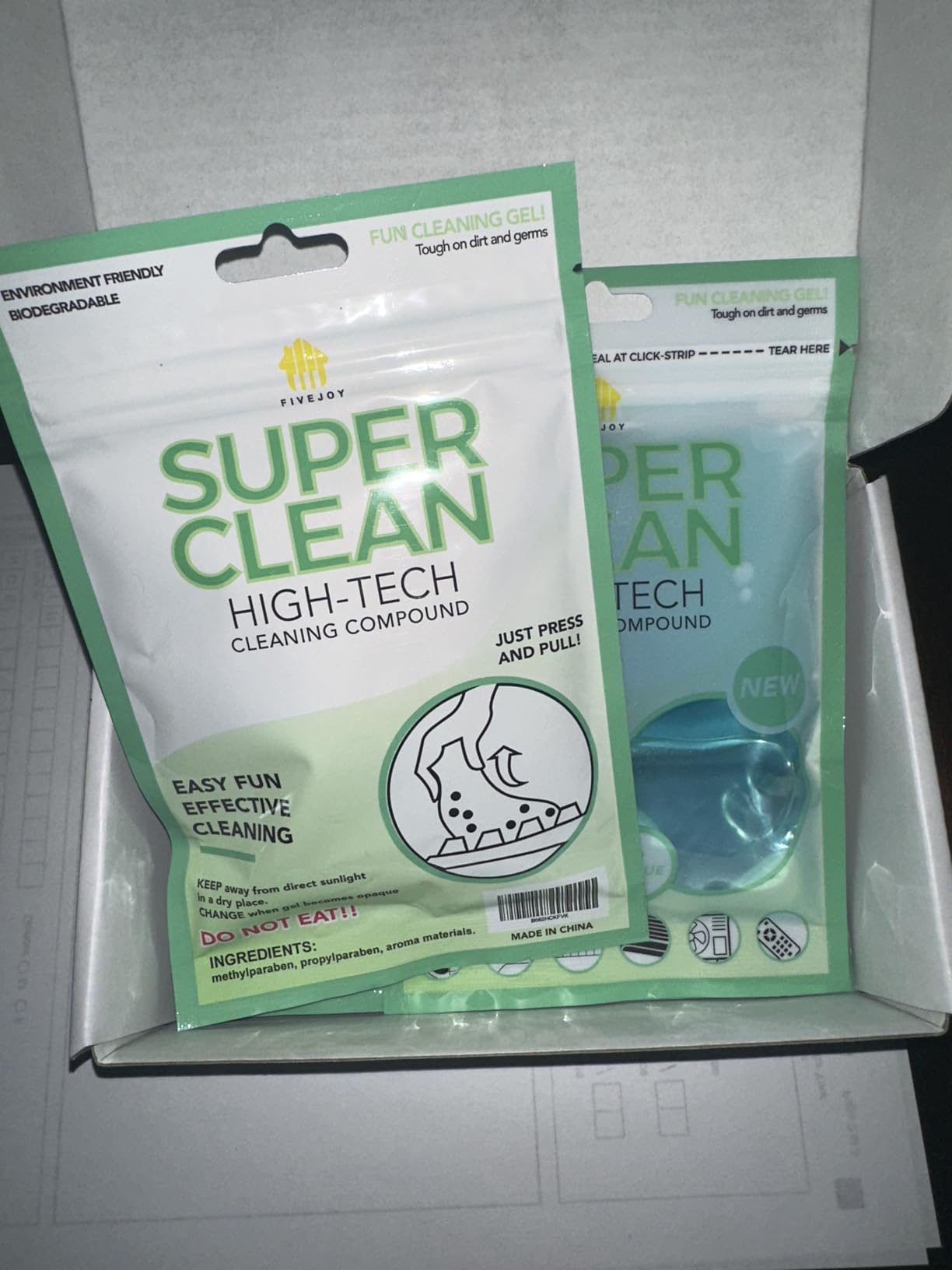 Car Cleaning Gels 4-Pack, Car Cleaning Putty Universal Auto Detailing Tools Car Interior Cleaner, Dust Cleaning Slime, Car Accessories for Car Vents & Keyboards, Clean Supplies- 320g (2.8oz/pcs) customer photo 1