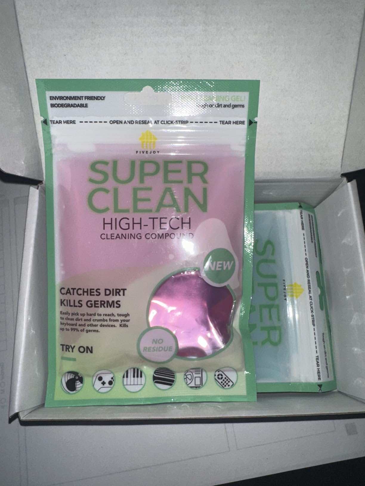 Car Cleaning Gels 4-Pack, Car Cleaning Putty Universal Auto Detailing Tools Car Interior Cleaner, Dust Cleaning Slime, Car Accessories for Car Vents & Keyboards, Clean Supplies- 320g (2.8oz/pcs) customer photo 2