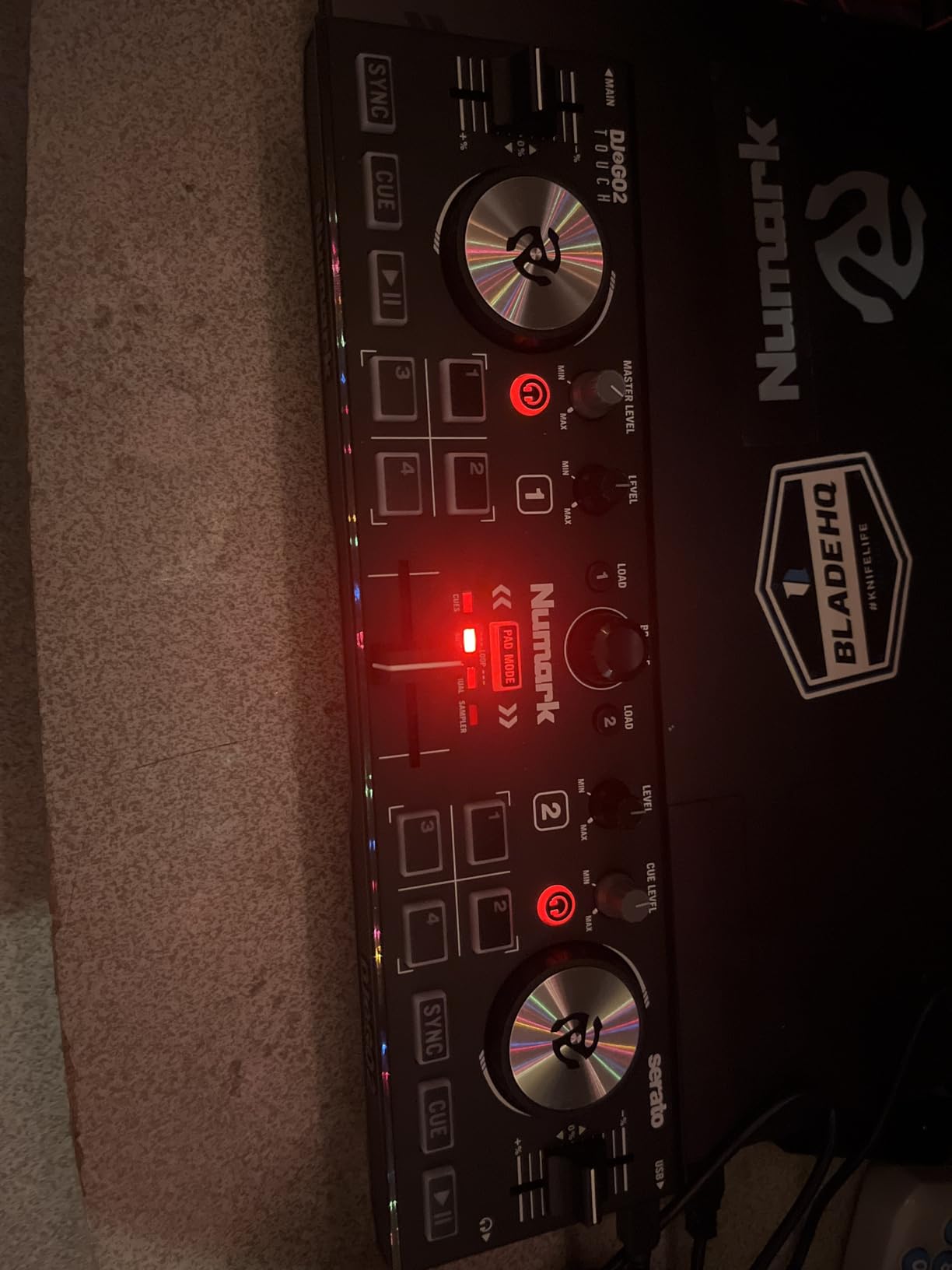 Numark DJ2GO2 Touch Compact DJ Controller with 2 Decks, Mixer, Audio Interface and Serato Lite customer photo 2