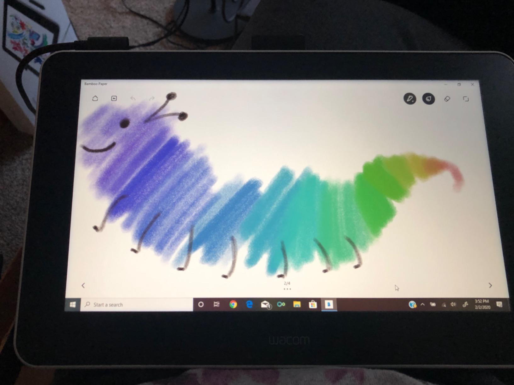 Wacom One HD Creative Pen Display, Drawing Tablet with Screen, 13.3 inch Graphics Monitor; Works with Mac, PC & Chromebook, Photo/Video Editing, Drawing & Education Old Gen (2019) customer photo 2