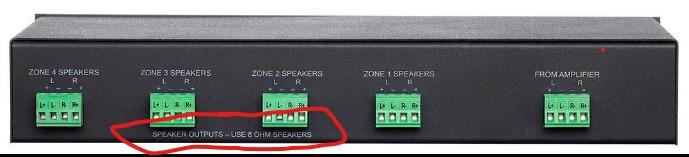 Monoprice SSVC-4.1 Single Input 4-Channel Speaker Selector with Volume Control, Impedance Protection, Individual Zone On/Off Buttons, Black, Model Number: 138159 customer photo 1