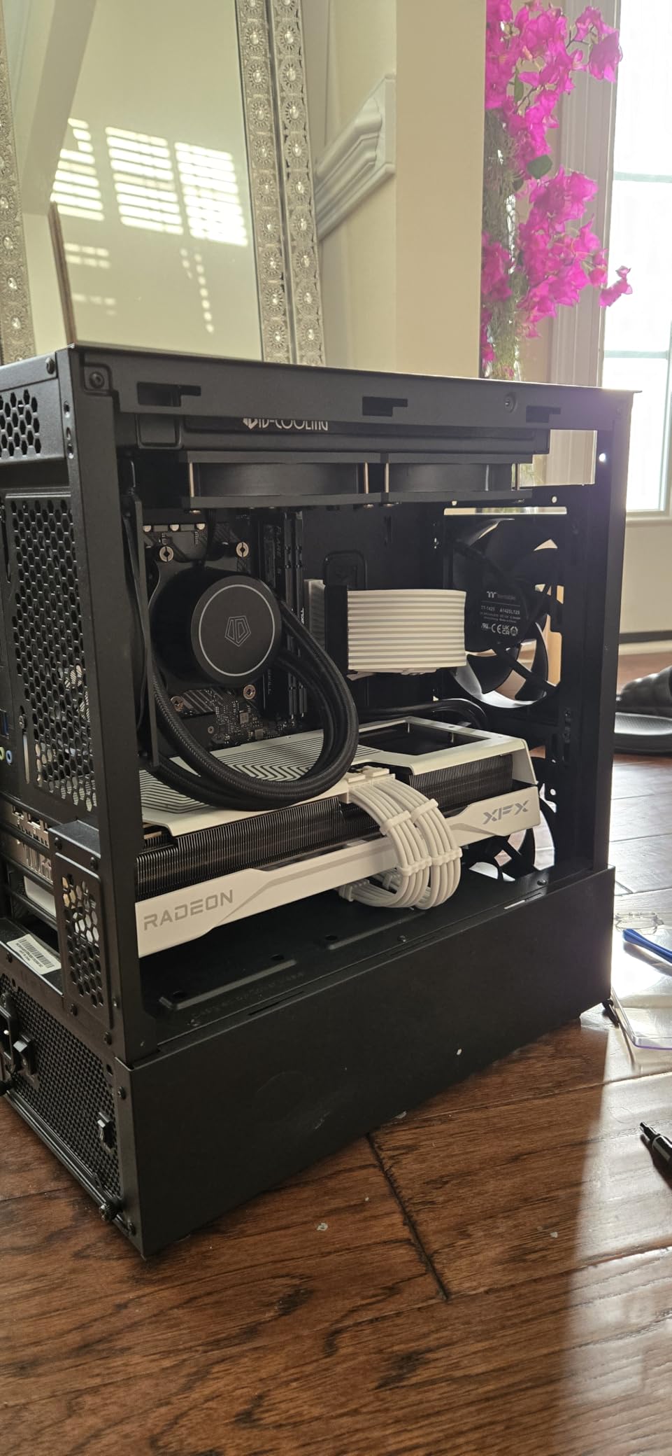 EZDIY-FAB PSU Cable Extension Sleeved Custom Mod GPU PC Power Supply Soft Nylon Braided with Comb Kit 24PIN/8PIN to 6+2Pin/ 8PIN to 4+4PIN-30CM 300MM - Black customer photo 2