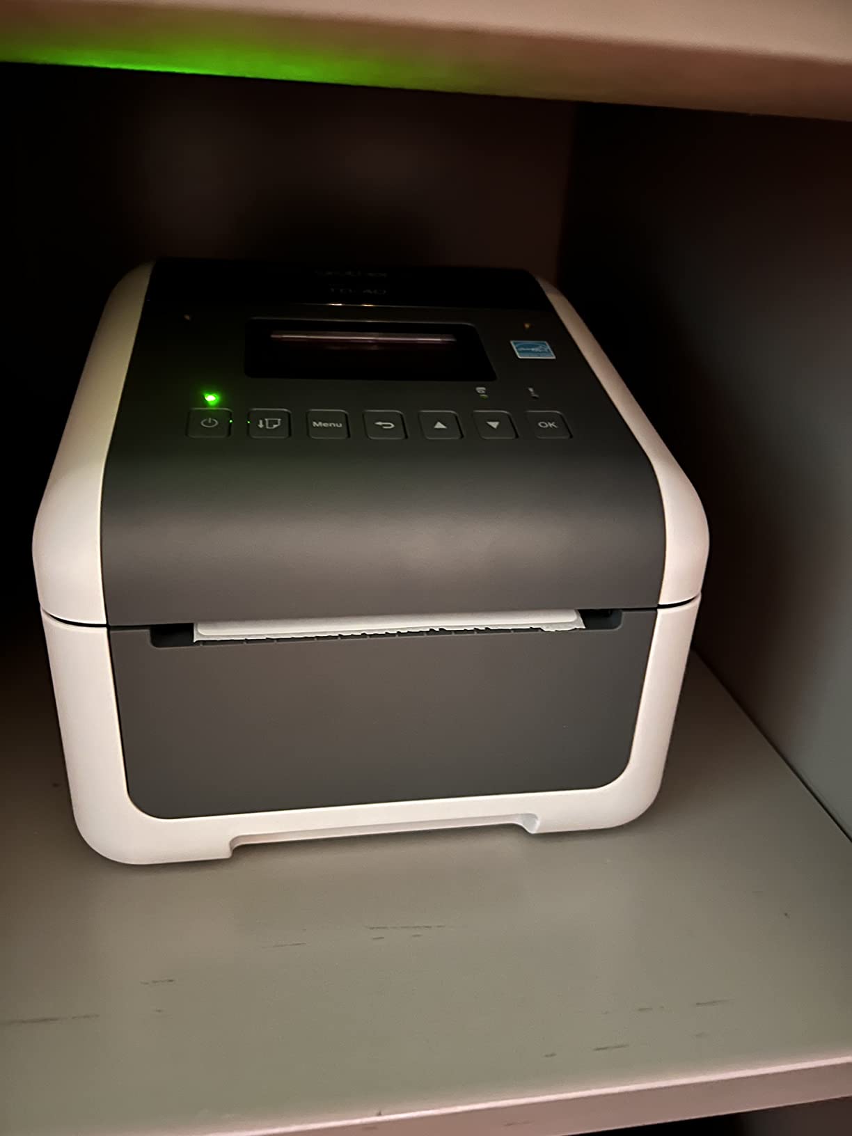 Brother TD-4550DNWB 4-inch Thermal Desktop Barcode and Label Printer, for Labels, Barcodes, Receipts and Tags, 300 dpi, 6 IPS, Standard USB and Serial, Ethernet LAN, Built-in Wi-Fi and Bluetooth customer photo 1